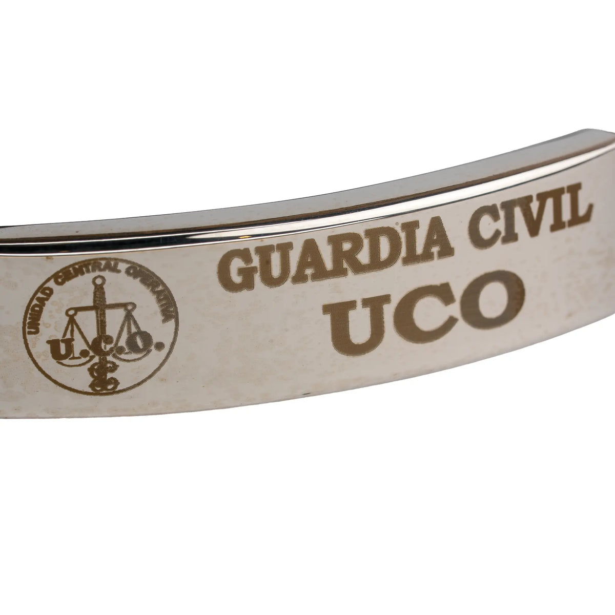 Comprar Pulsera piel Guardia Civil UCO Unidad Central Operativa La Flamenca de Borgoña Bandera España