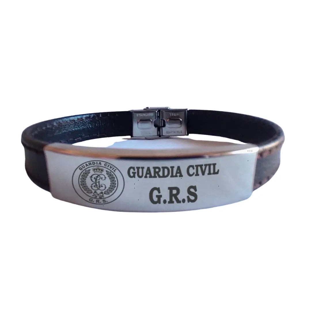 Pulsera piel Guardia Civil GRS