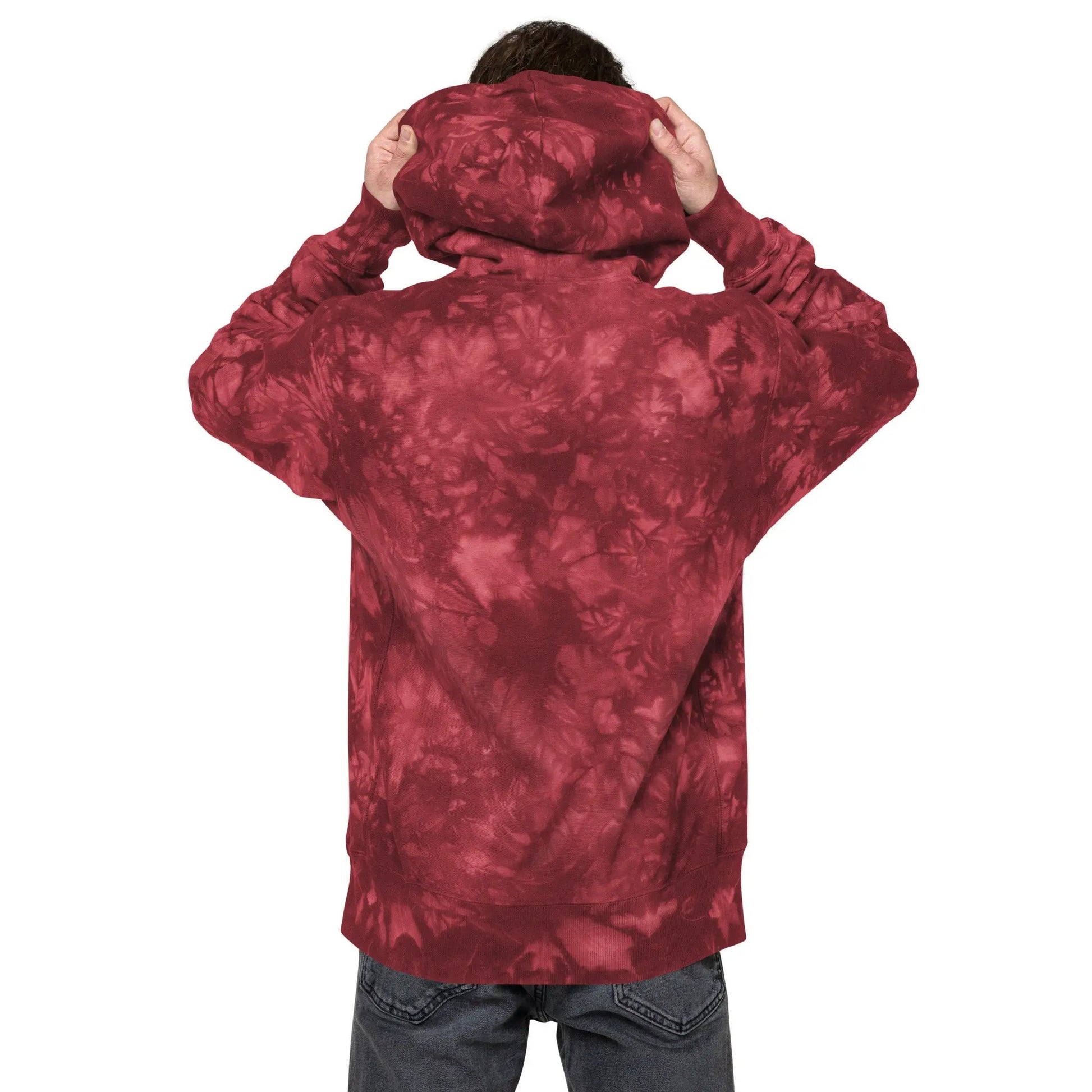 Comprar Sudadera Champion tie-dye unisex Cruz de Borgoña La Flamenca de Borgoña Bandera España
