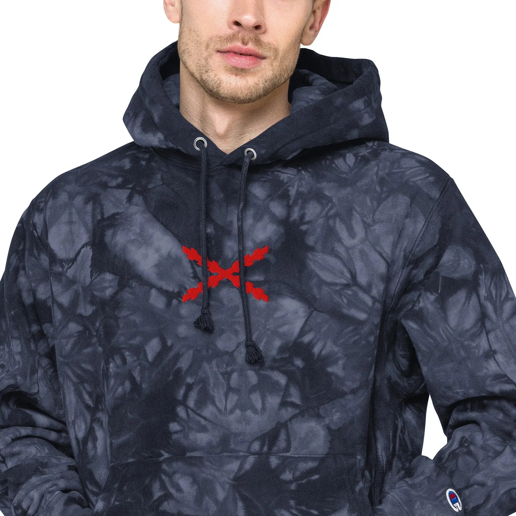 Comprar Sudadera Champion tie-dye unisex Cruz de Borgoña La Flamenca de Borgoña Bandera España