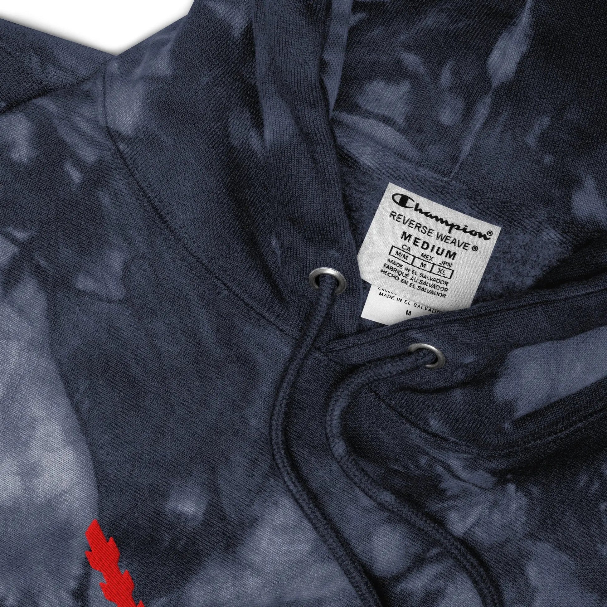 Comprar Sudadera Champion tie-dye unisex Cruz de Borgoña La Flamenca de Borgoña Bandera España