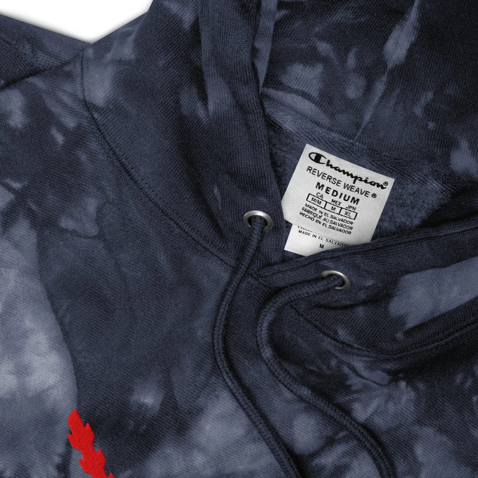 Comprar Sudadera Champion tie-dye unisex Cruz de Borgoña La Flamenca de Borgoña Bandera España