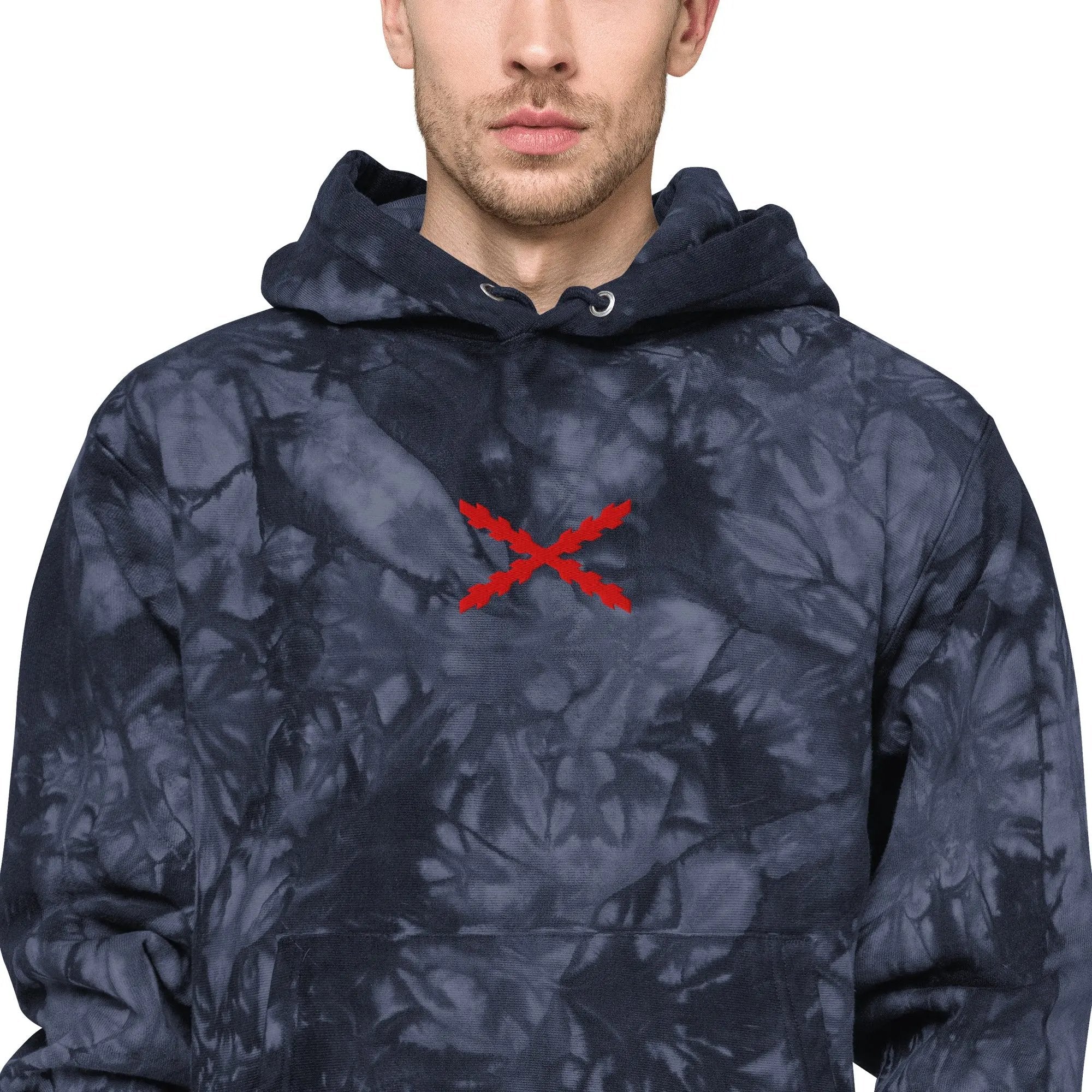 Comprar Sudadera Champion tie-dye unisex Cruz de Borgoña La Flamenca de Borgoña Bandera España