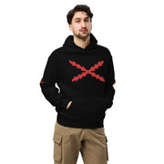 Comprar Sudadera Cruz de Borgoña oversize unisex La Flamenca de Borgoña, Bandera de España, Cruz de Borgoña, Patricia Muñoz, VOX, Santiago Abascal