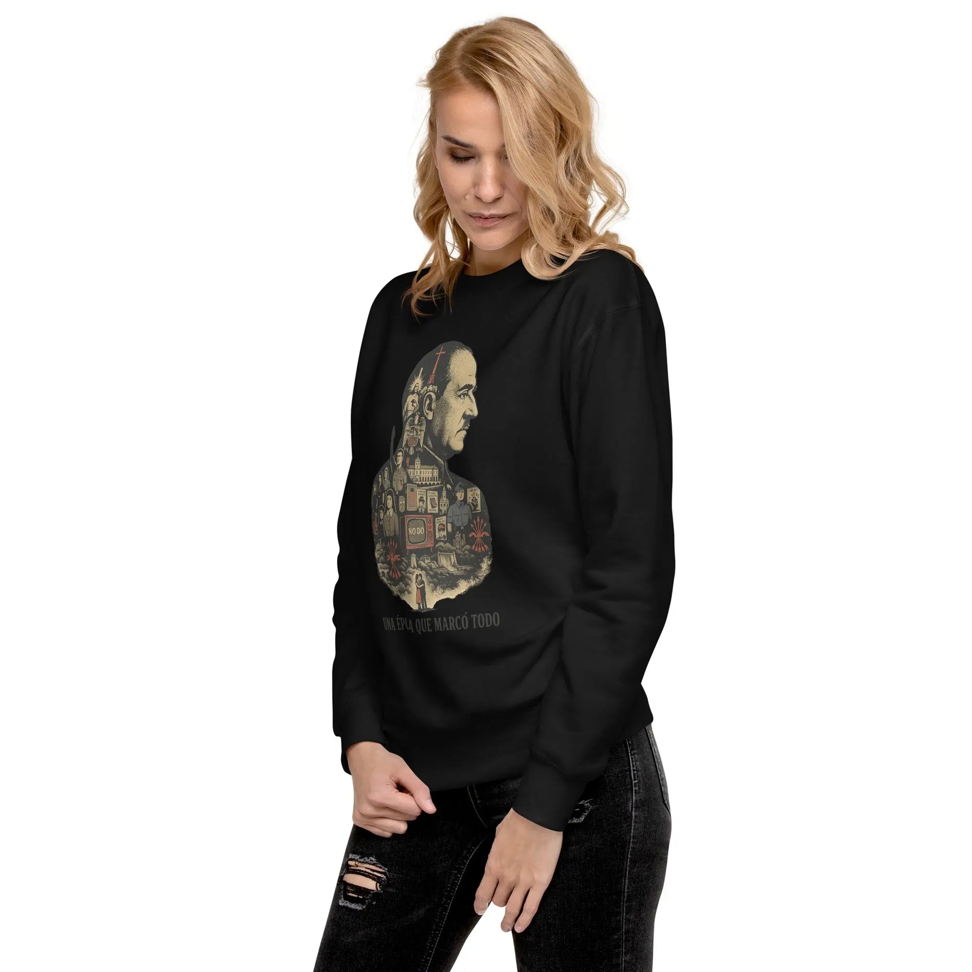 Comprar Sudadera Franco - La época que cambió todo La Flamenca de Borgoña, Bandera de España, Cruz de Borgoña, Patricia Muñoz, VOX