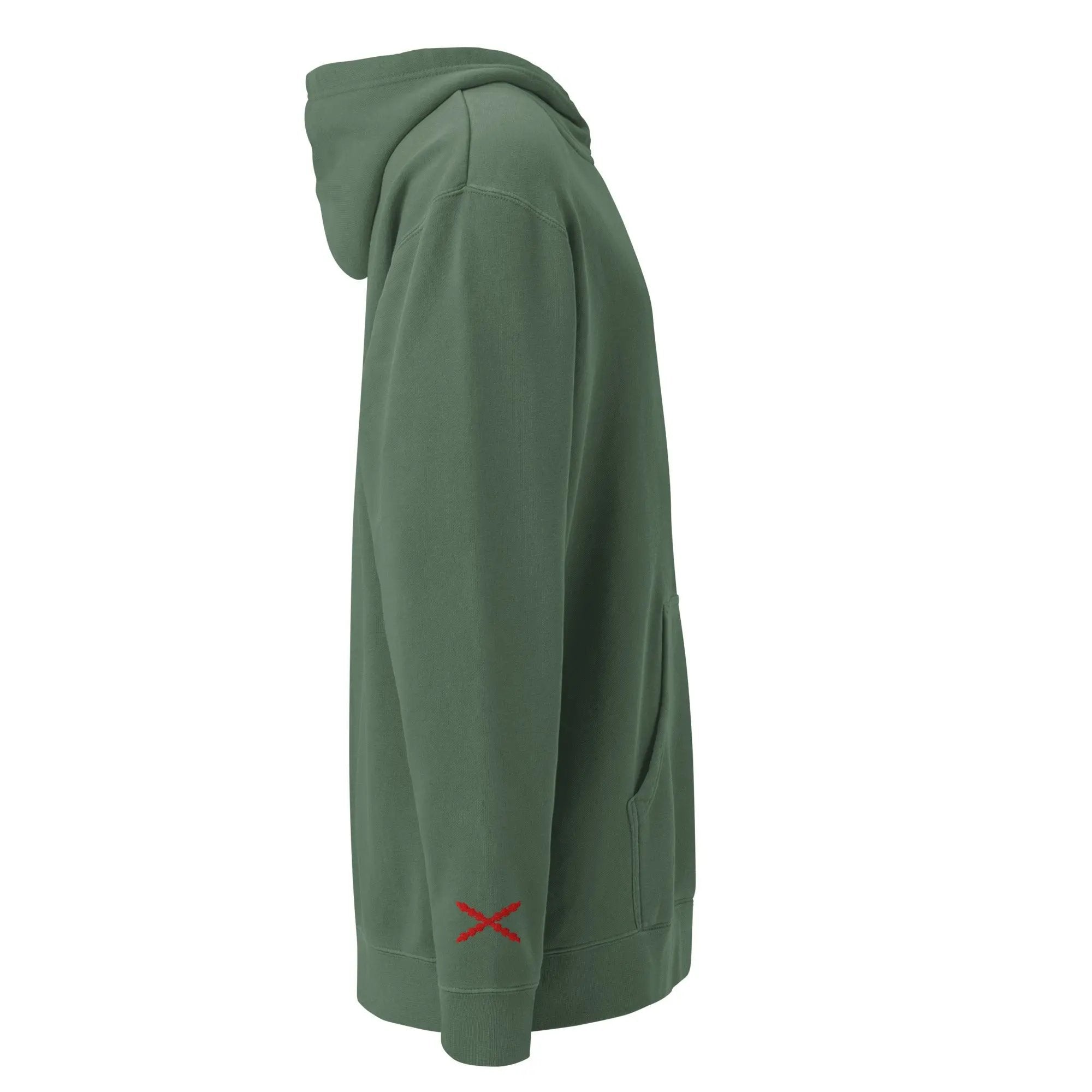 Comprar Sudadera con capucha teñida unisex Cruz de Borgoña La Flamenca de Borgoña Bandera España