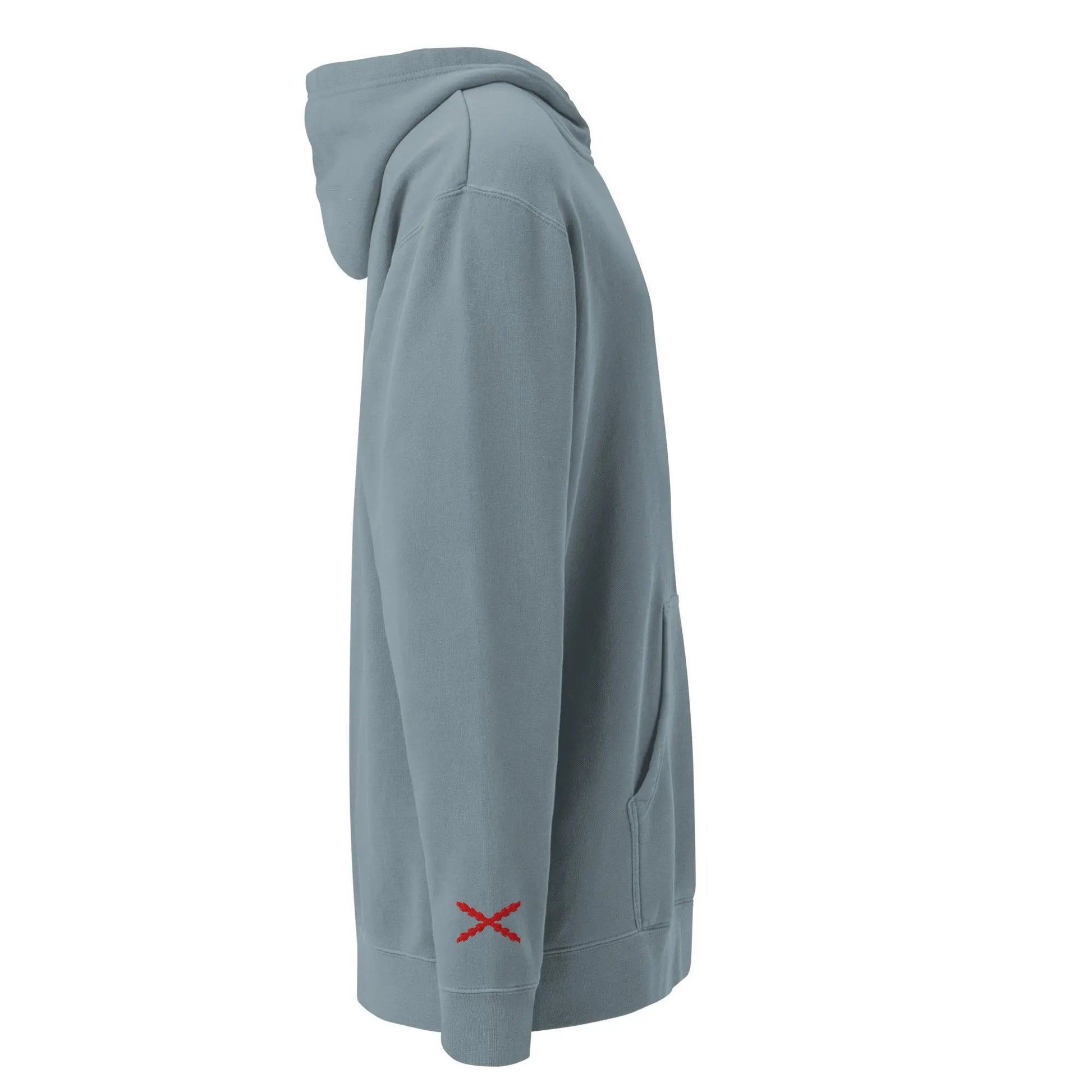 Comprar Sudadera con capucha teñida unisex Cruz de Borgoña La Flamenca de Borgoña Bandera España