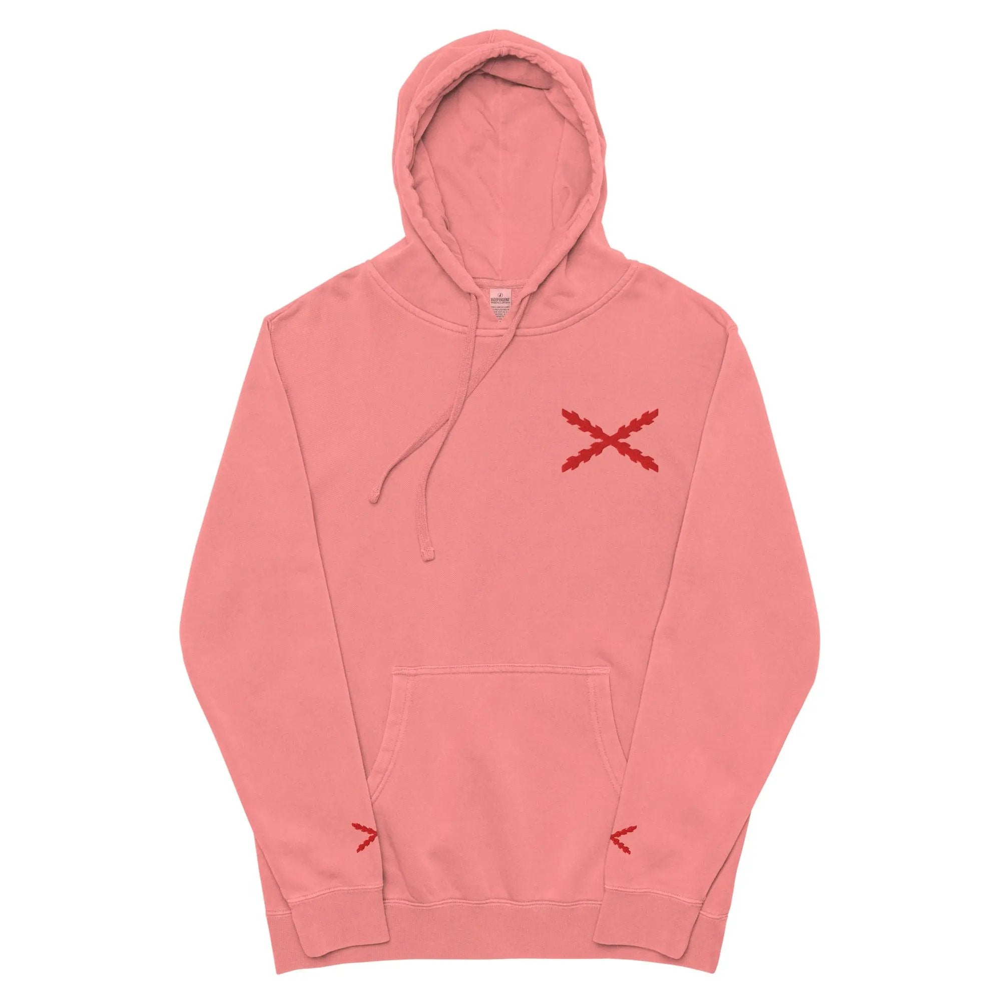 Comprar Sudadera con capucha teñida unisex Cruz de Borgoña La Flamenca de Borgoña Bandera España