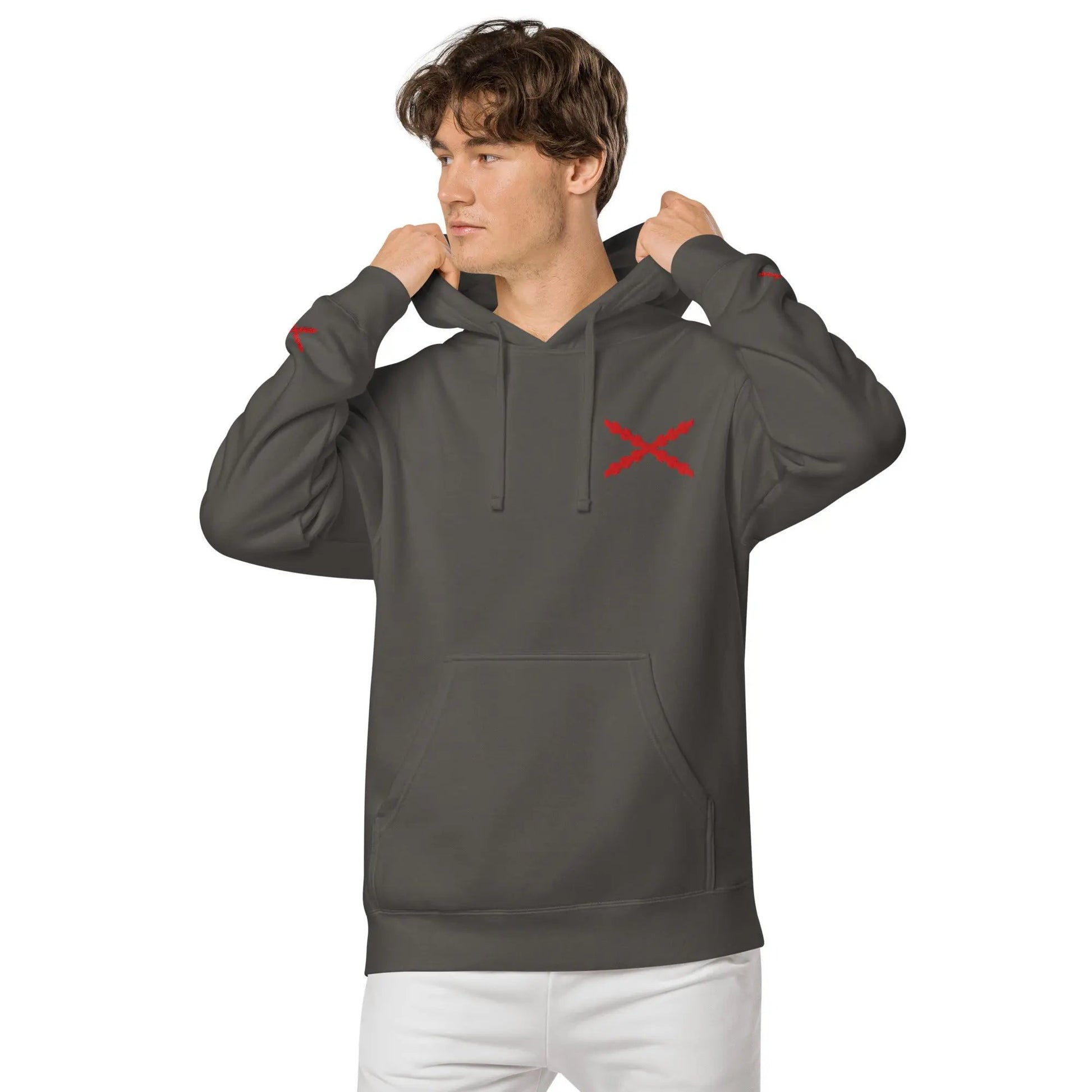 Comprar Sudadera con capucha teñida unisex Cruz de Borgoña La Flamenca de Borgoña Bandera España
