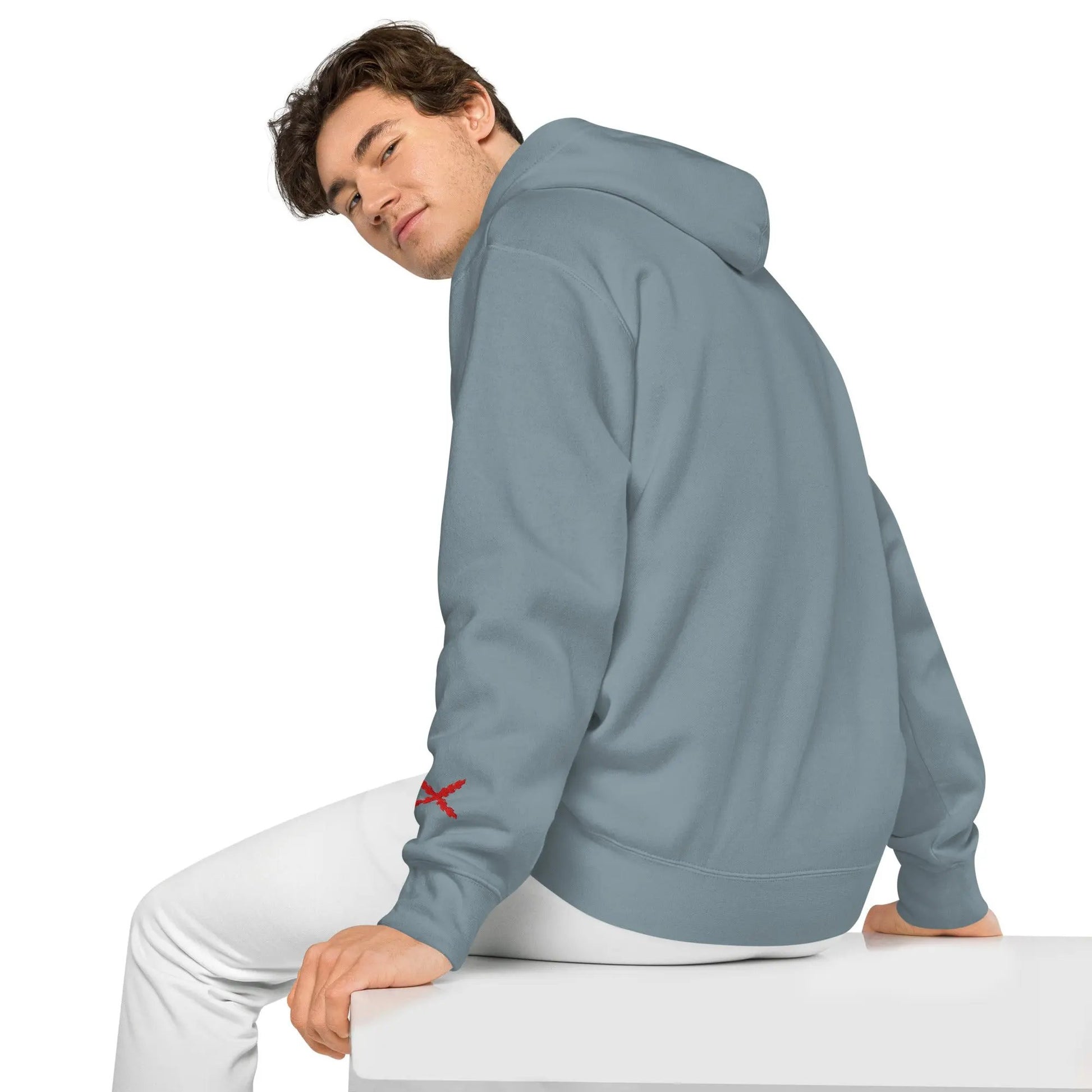 Comprar Sudadera con capucha teñida unisex Cruz de Borgoña La Flamenca de Borgoña Bandera España