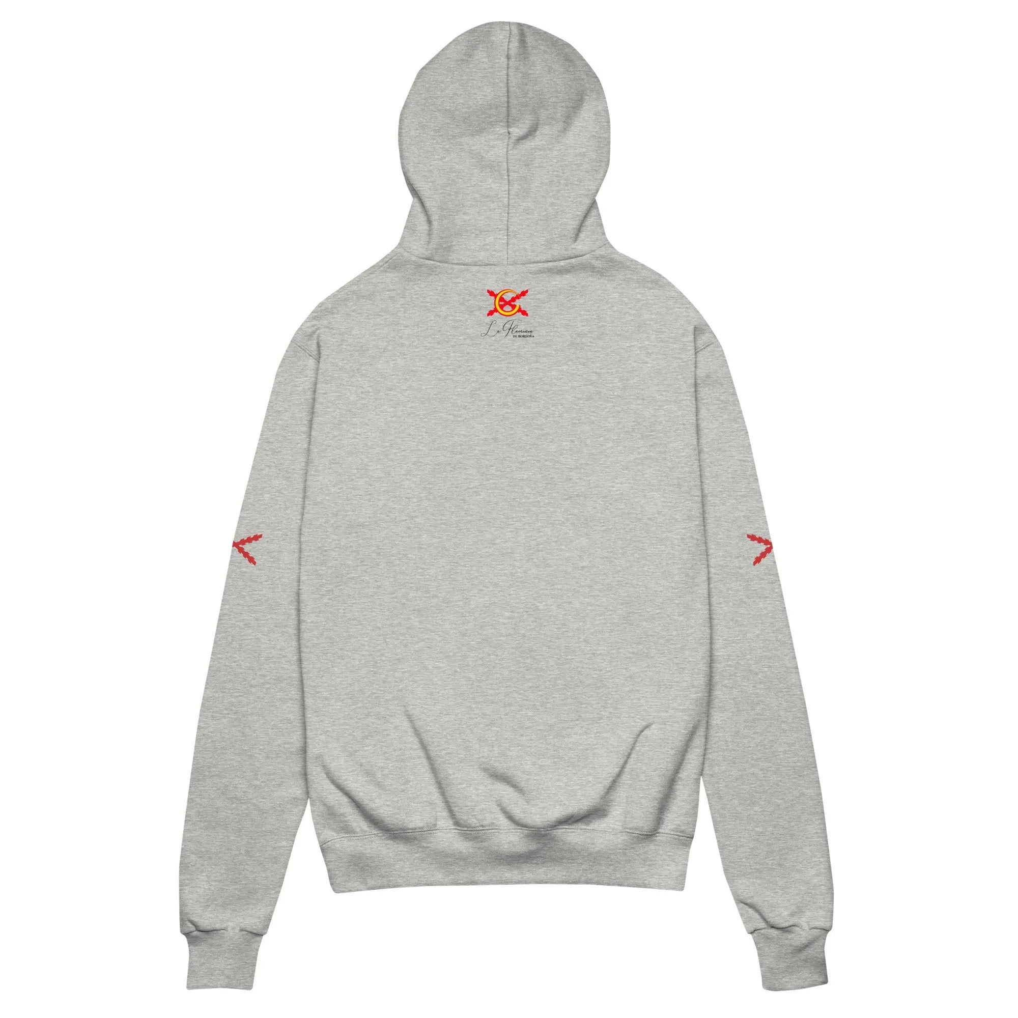 Comprar Sudadera con capucha unisex Champion "Ser español es un Honor" La Flamenca de Borgoña Bandera España