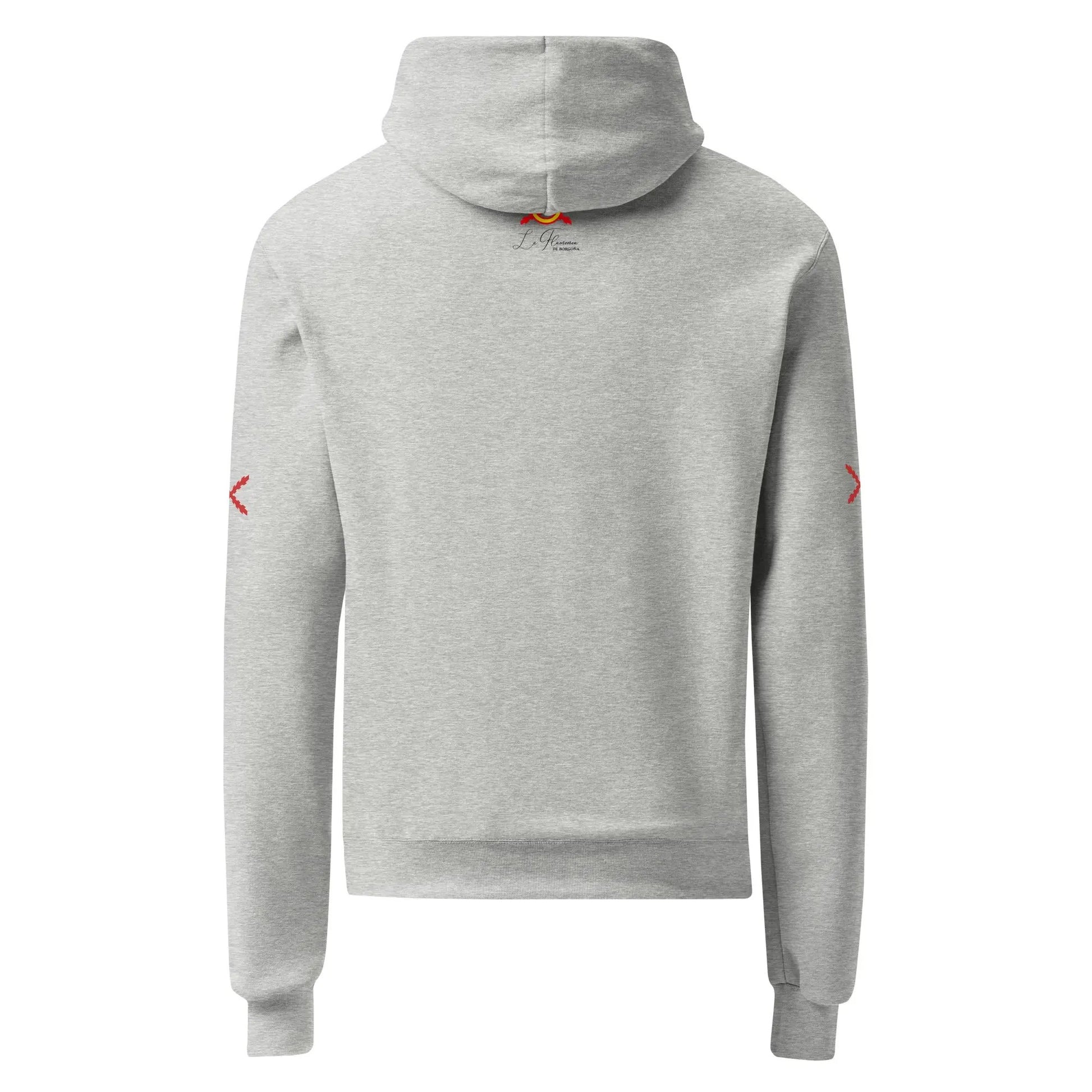 Comprar Sudadera con capucha unisex Champion "Ser español es un Honor" La Flamenca de Borgoña Bandera España