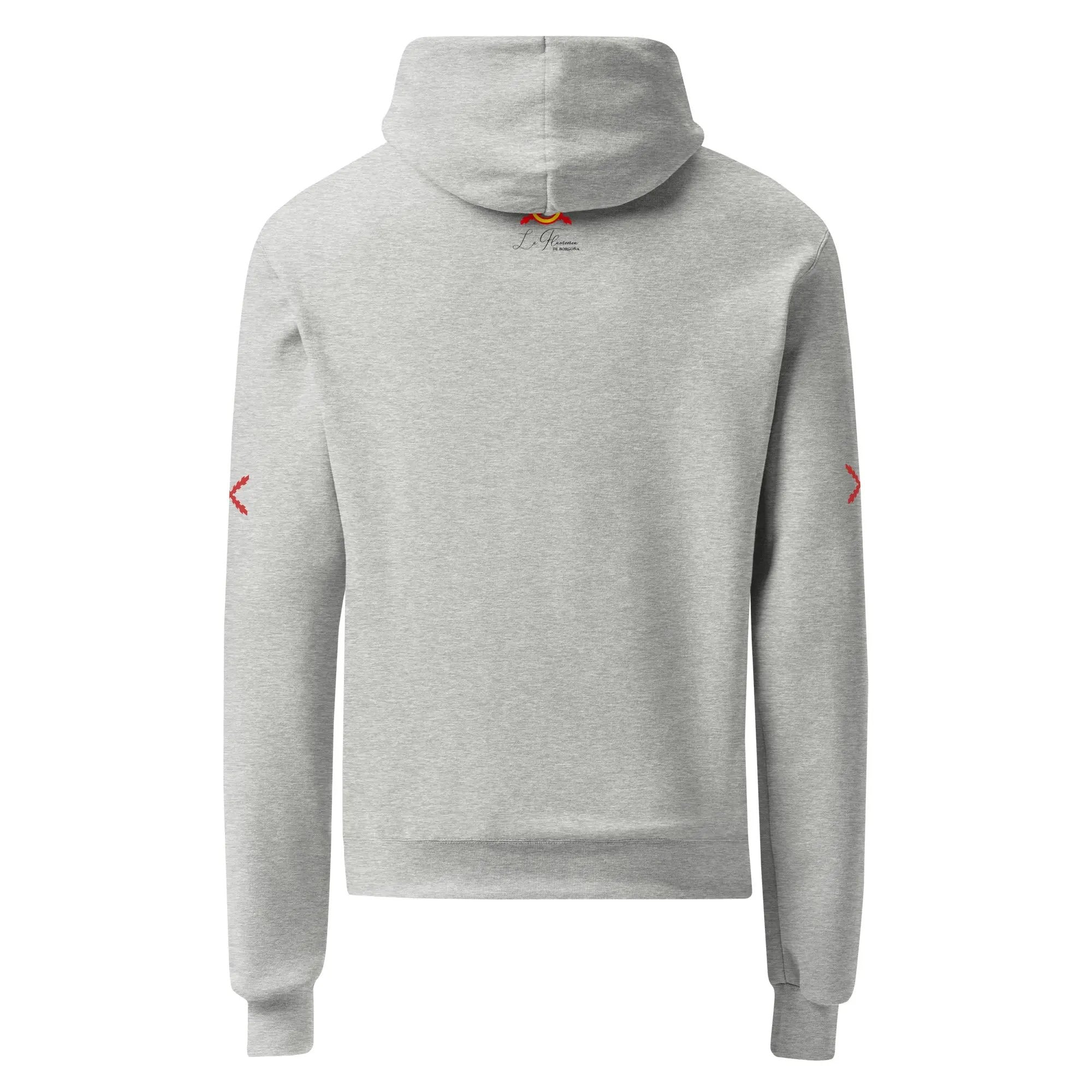 Comprar Sudadera con capucha unisex Champion "Ser español es un Honor" La Flamenca de Borgoña Bandera España