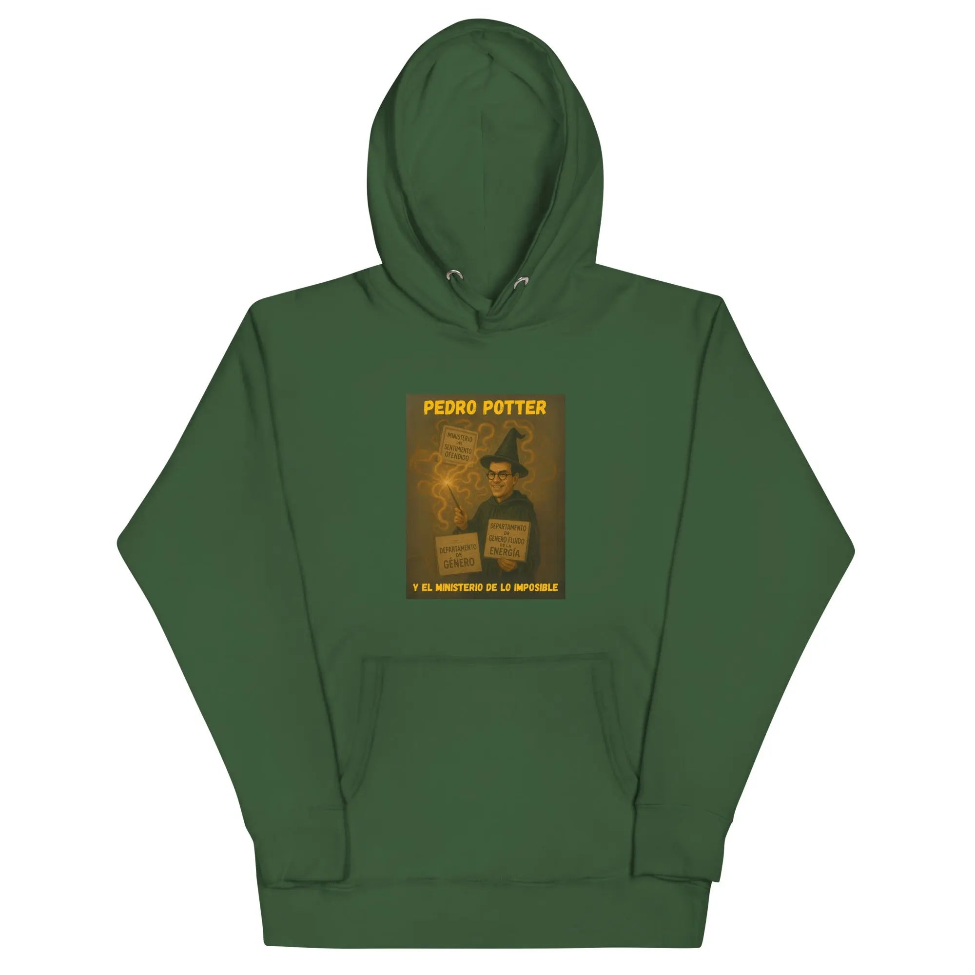 Comprar Sudadera "Pedro Potter y el Ministerio de lo imposible" Bandera España La Flamenca de Borgoña Patricia Muñoz VOX