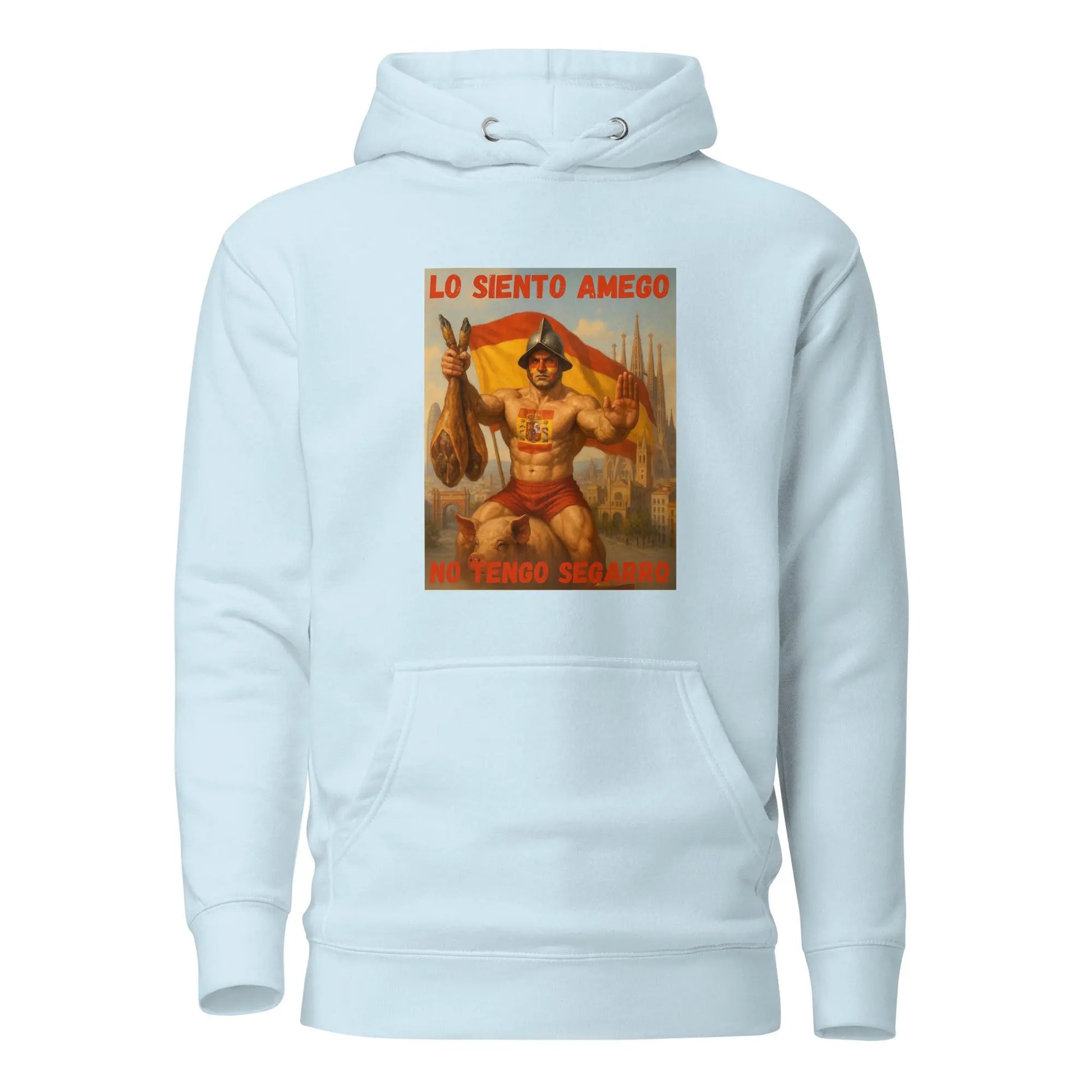 Comprar Sudadera con capucha unisex La Flamenca de Borgoña, Bandera de España, Cruz de Borgoña, Patricia Muñoz, VOX