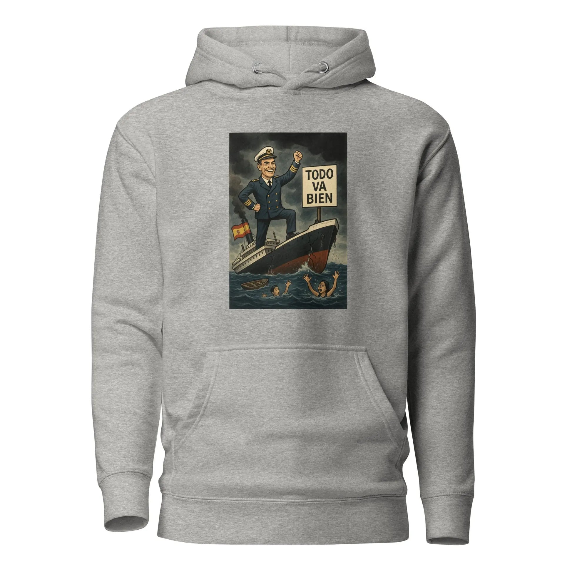 Comprar Sudadera con capucha unisex La Flamenca de Borgoña, Bandera de España, Cruz de Borgoña, Patricia Muñoz, VOX