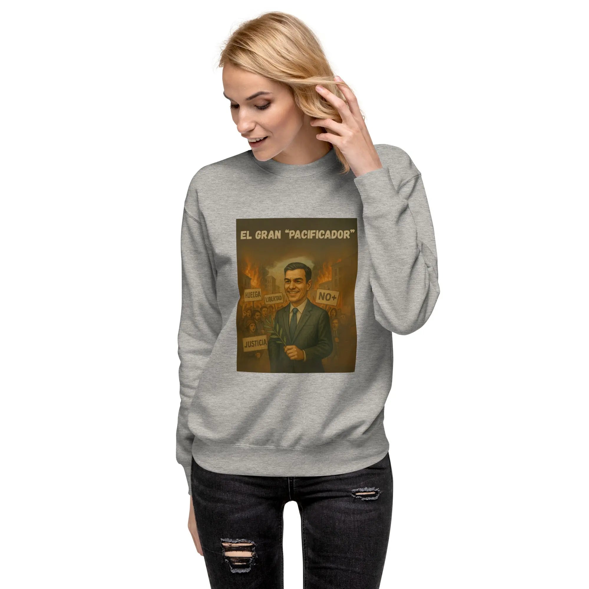 Comprar Sudadera gruesa unisex La Flamenca de Borgoña, Bandera de España, Cruz de Borgoña, Patricia Muñoz, VOX