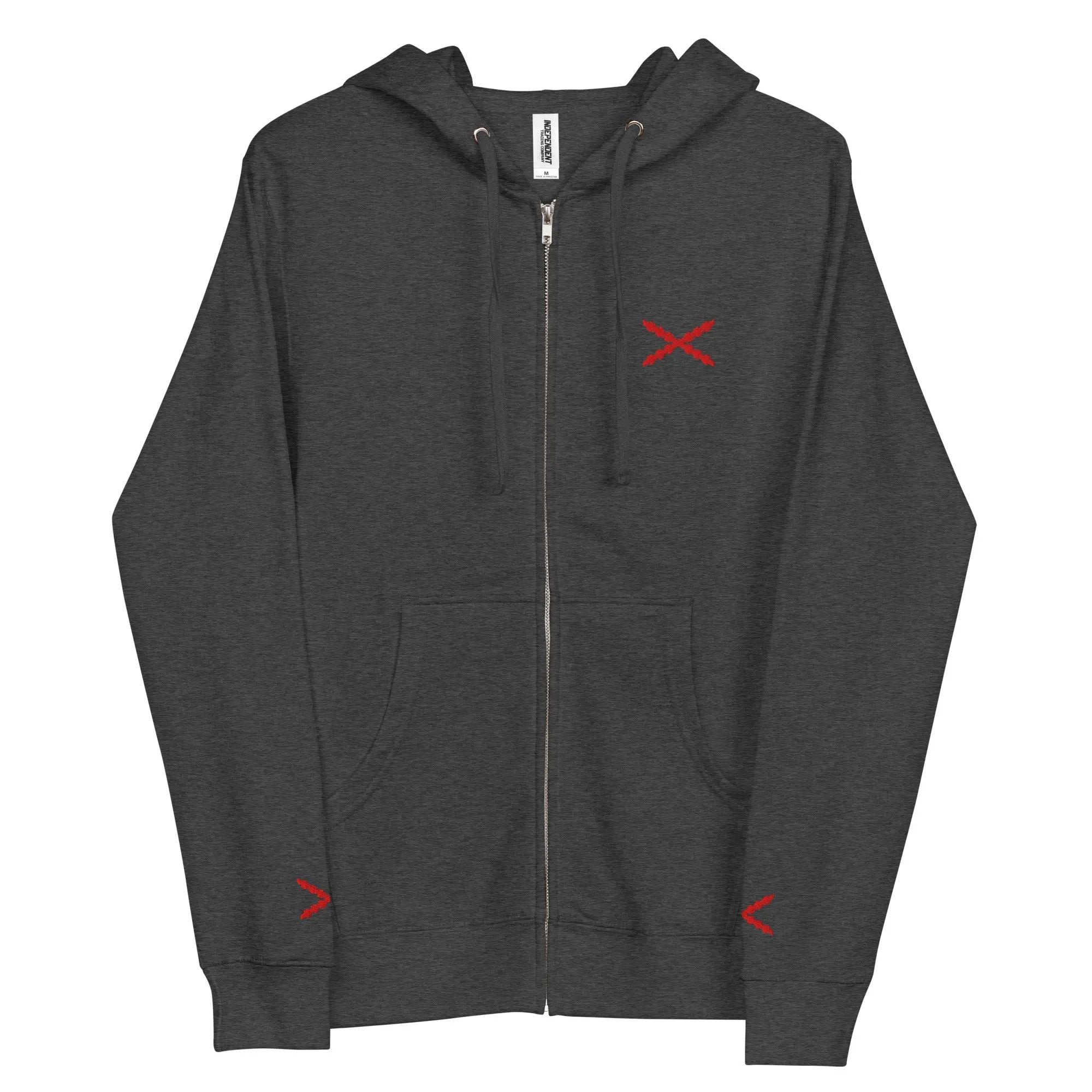 Comprar Sudadera polar con capucha y cremallera unisex Cruz de Borgoña La Flamenca de Borgoña Bandera España