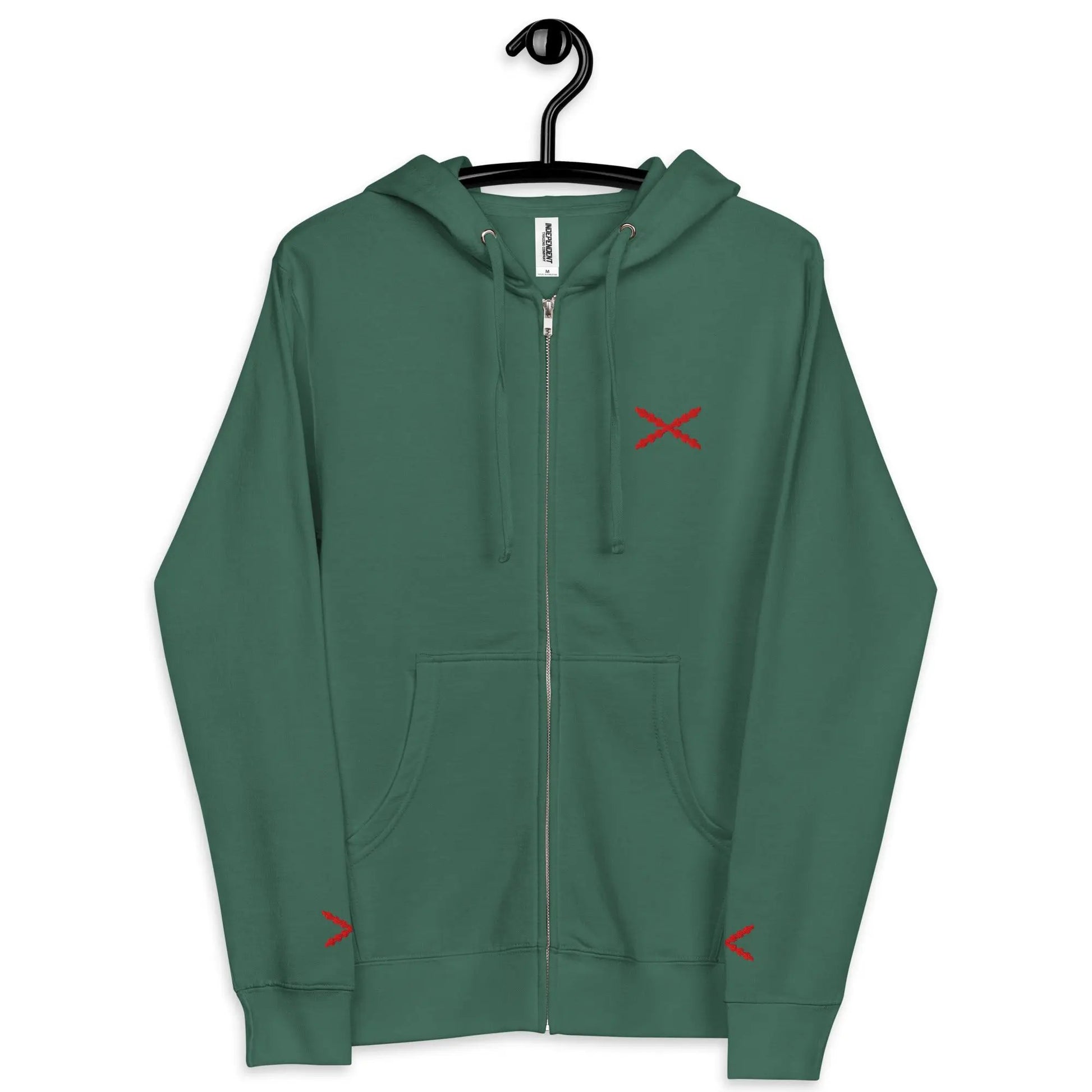 Comprar Sudadera polar con capucha y cremallera unisex Cruz de Borgoña La Flamenca de Borgoña Bandera España