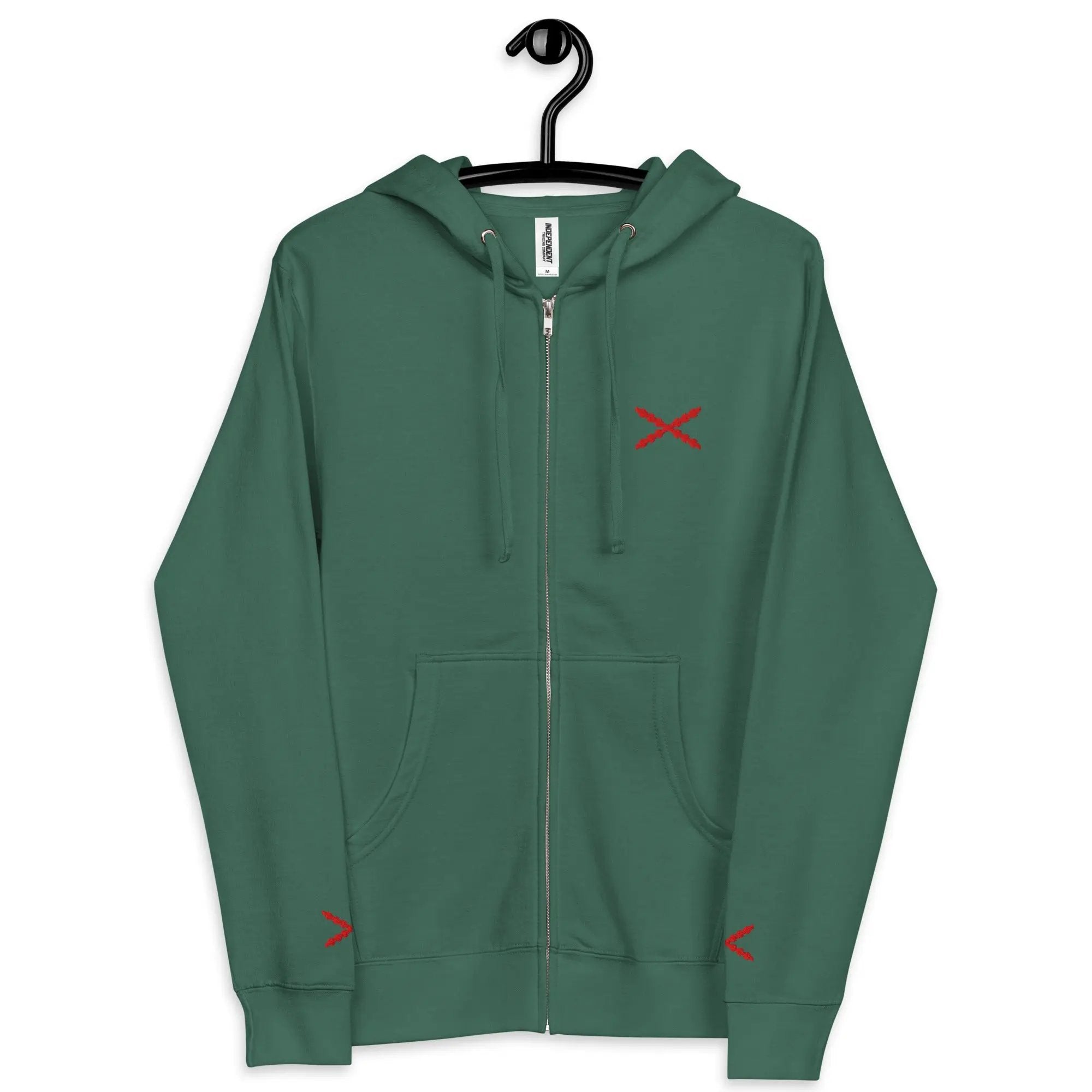 Comprar Sudadera polar con capucha y cremallera unisex Cruz de Borgoña La Flamenca de Borgoña Bandera España
