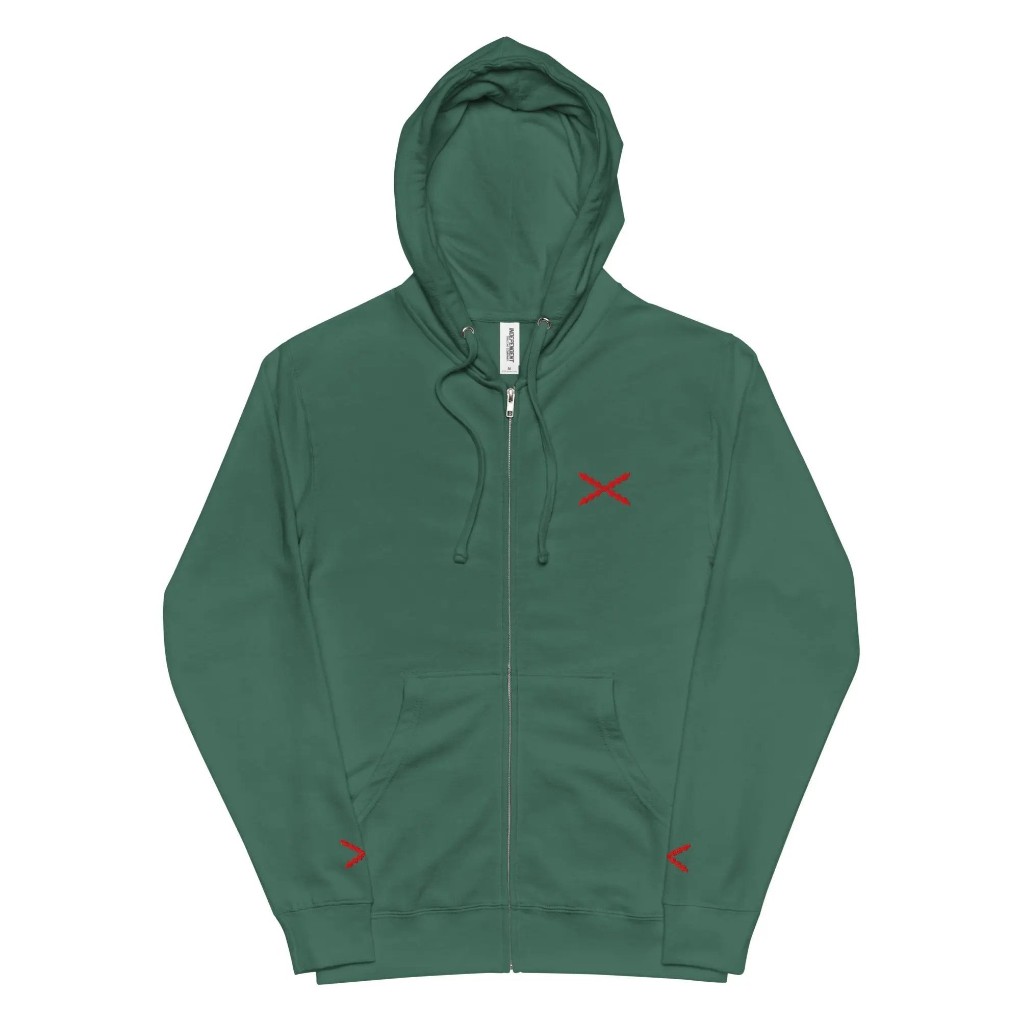 Comprar Sudadera polar con capucha y cremallera unisex Cruz de Borgoña La Flamenca de Borgoña Bandera España