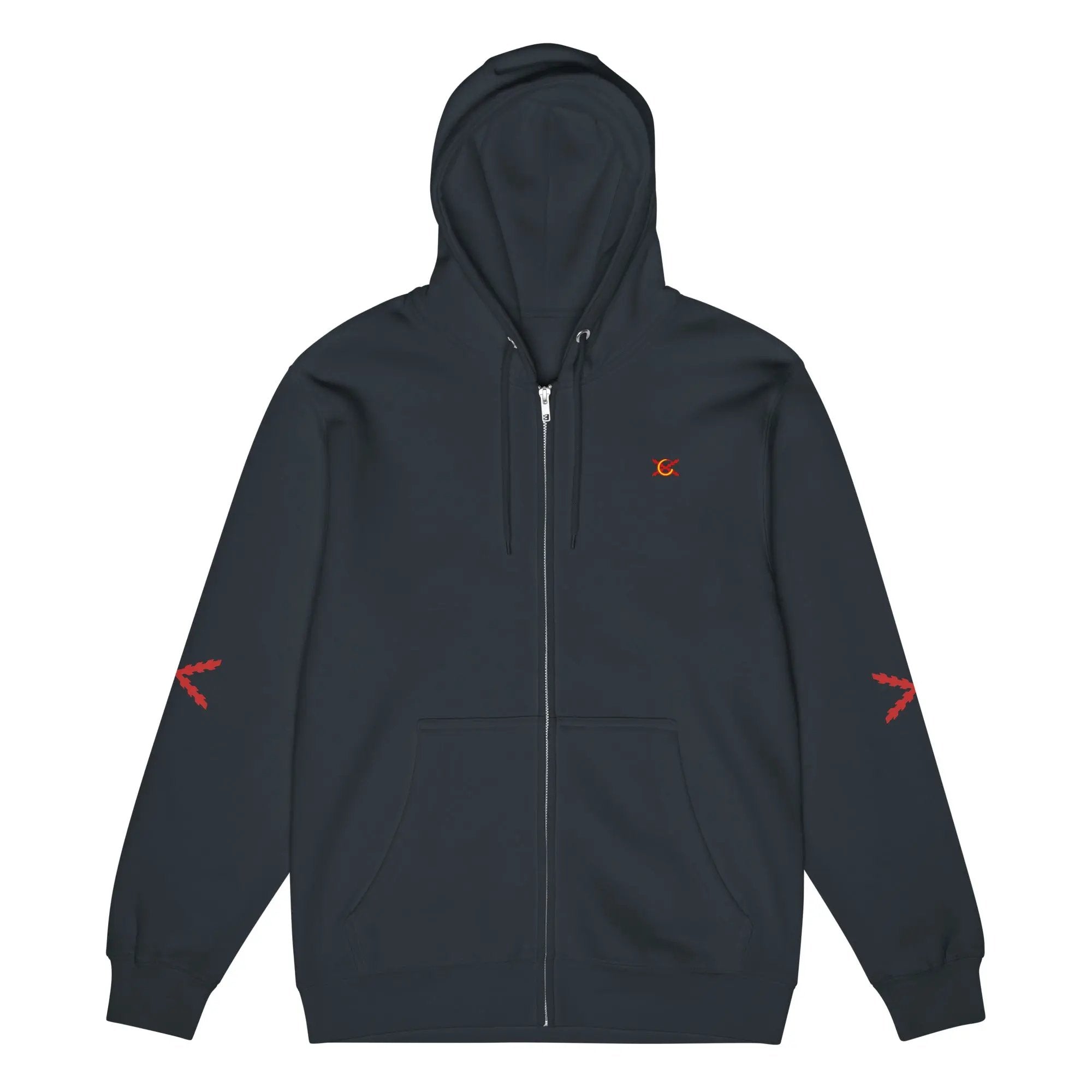 Comprar Sudadera premium con cremallera completa "Ser español es un Honor" La Flamenca de Borgoña Bandera España