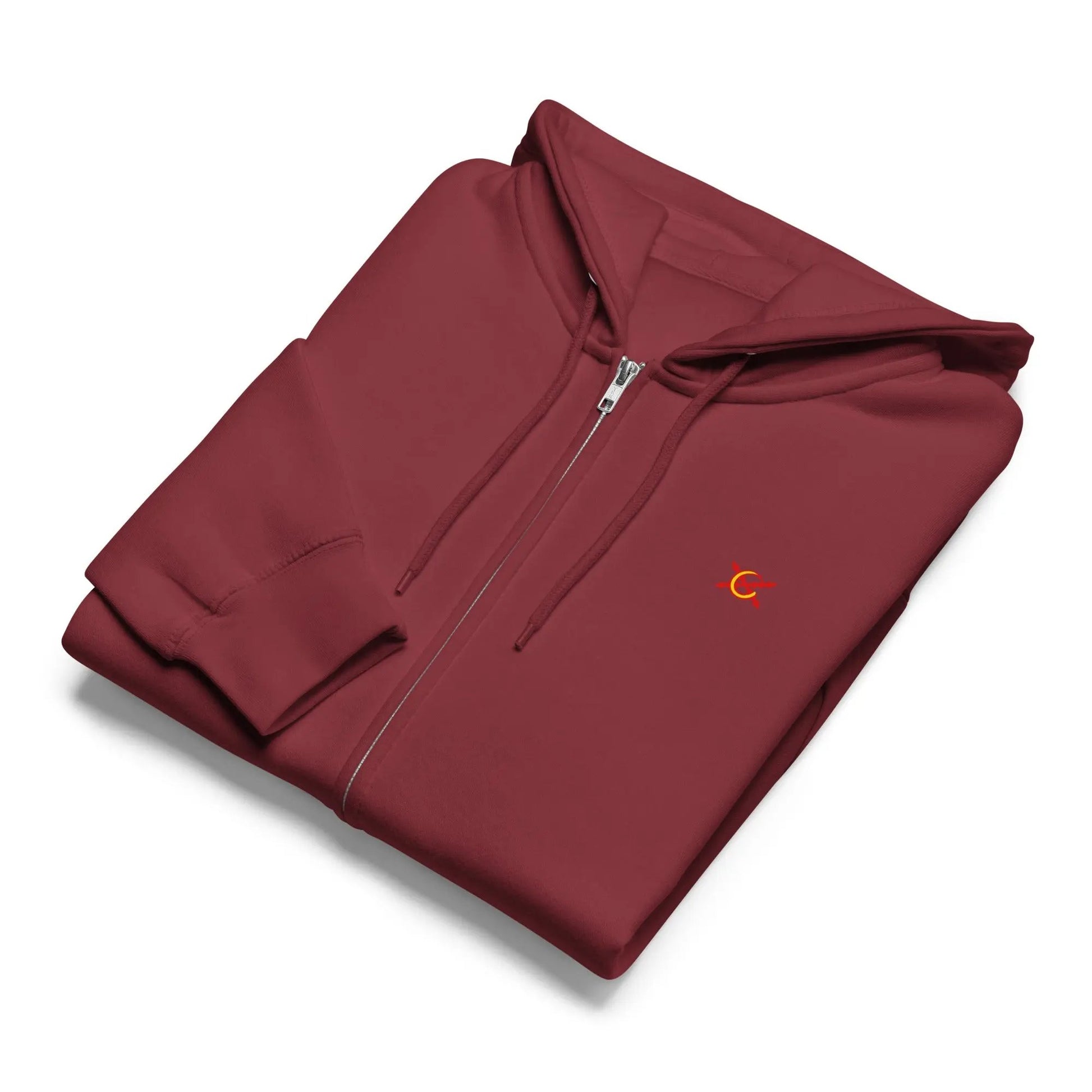 Comprar Sudadera premium con cremallera completa "Ser español es un Honor" La Flamenca de Borgoña Bandera España