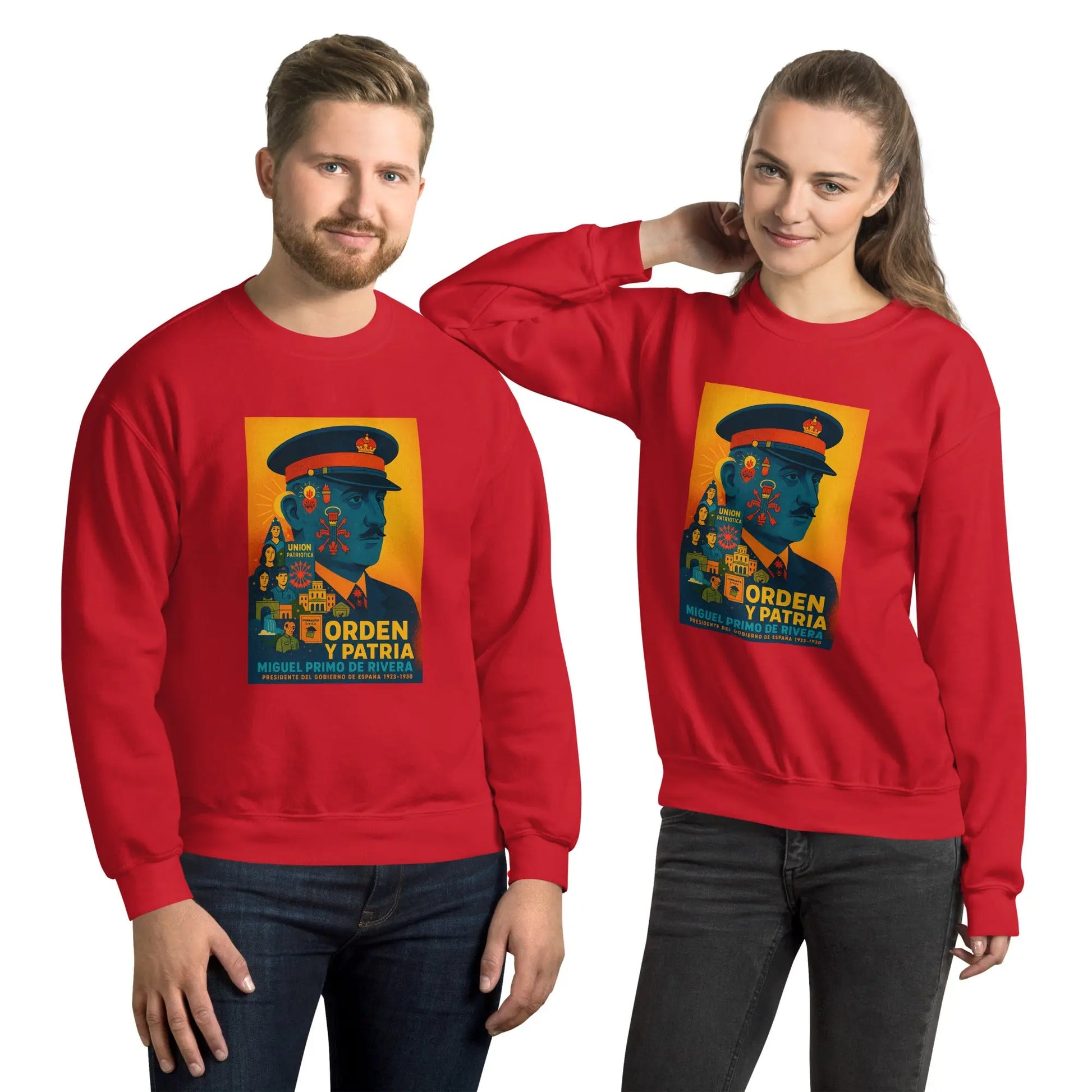 Comprar Sudadera unisex La Flamenca de Borgoña, Bandera de España, Cruz de Borgoña, Patricia Muñoz, VOX