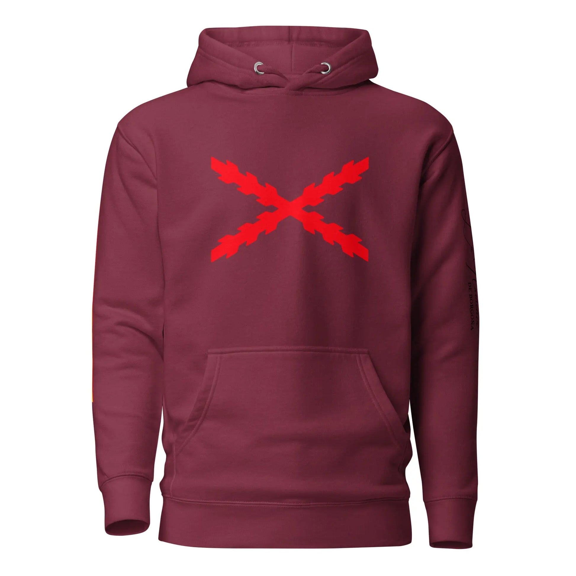 Comprar Sudadera unisex Tu Regere Imperio Fluctus Hispane Memento con capucha Bandera España La Flamenca de Borgoña Patricia Muñoz VOX