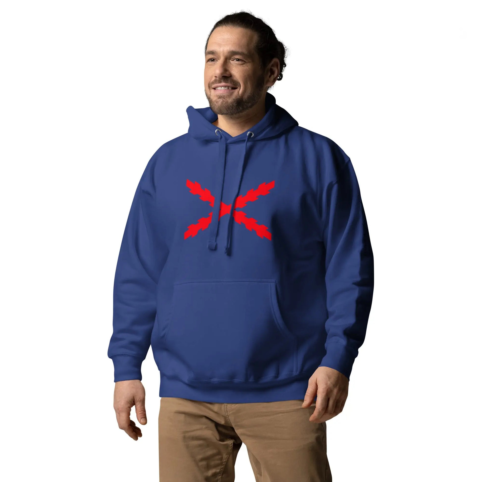 Comprar Sudadera unisex Tu Regere Imperio Fluctus Hispane Memento con capucha Bandera España La Flamenca de Borgoña Patricia Muñoz VOX