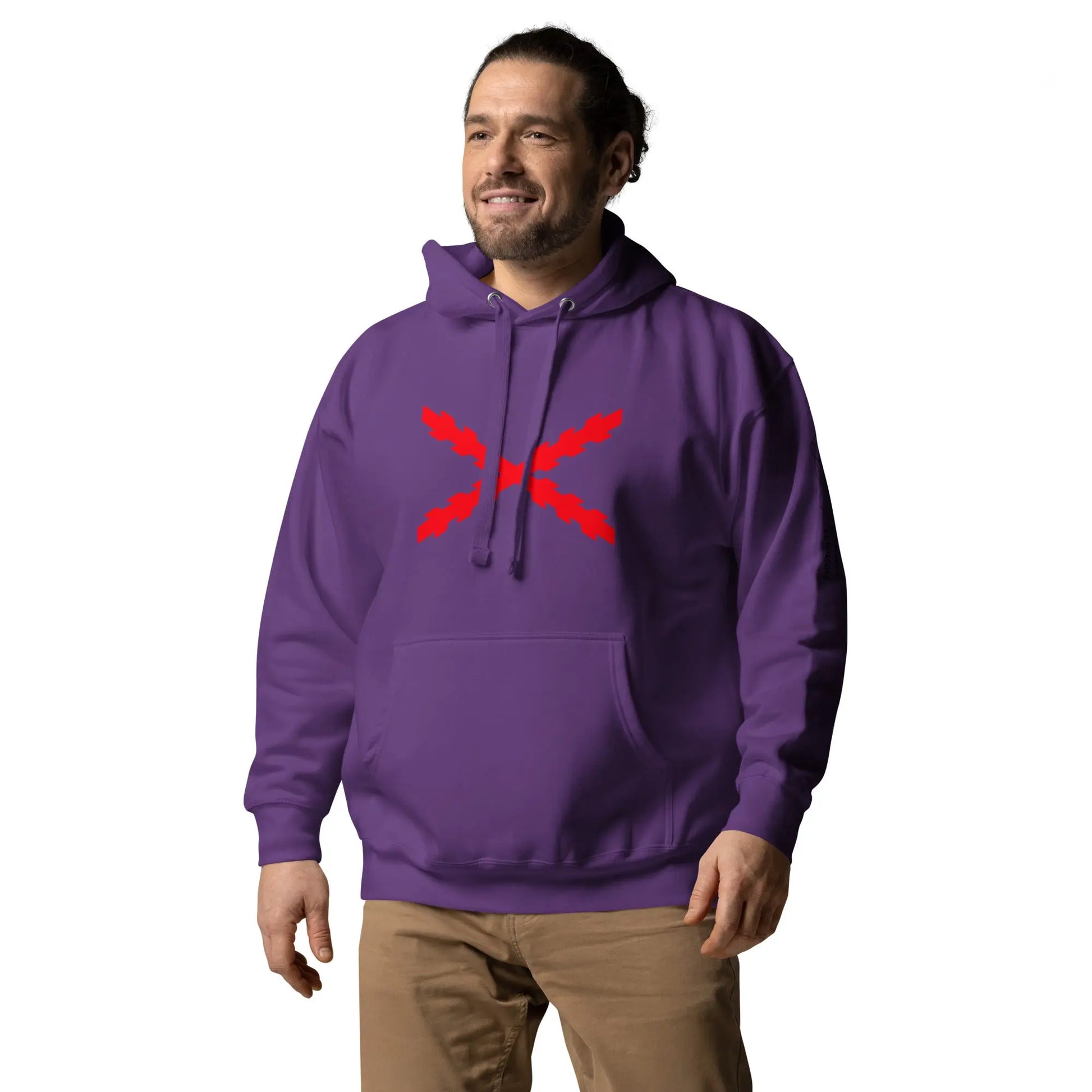 Comprar Sudadera unisex Tu Regere Imperio Fluctus Hispane Memento con capucha Bandera España La Flamenca de Borgoña Patricia Muñoz VOX