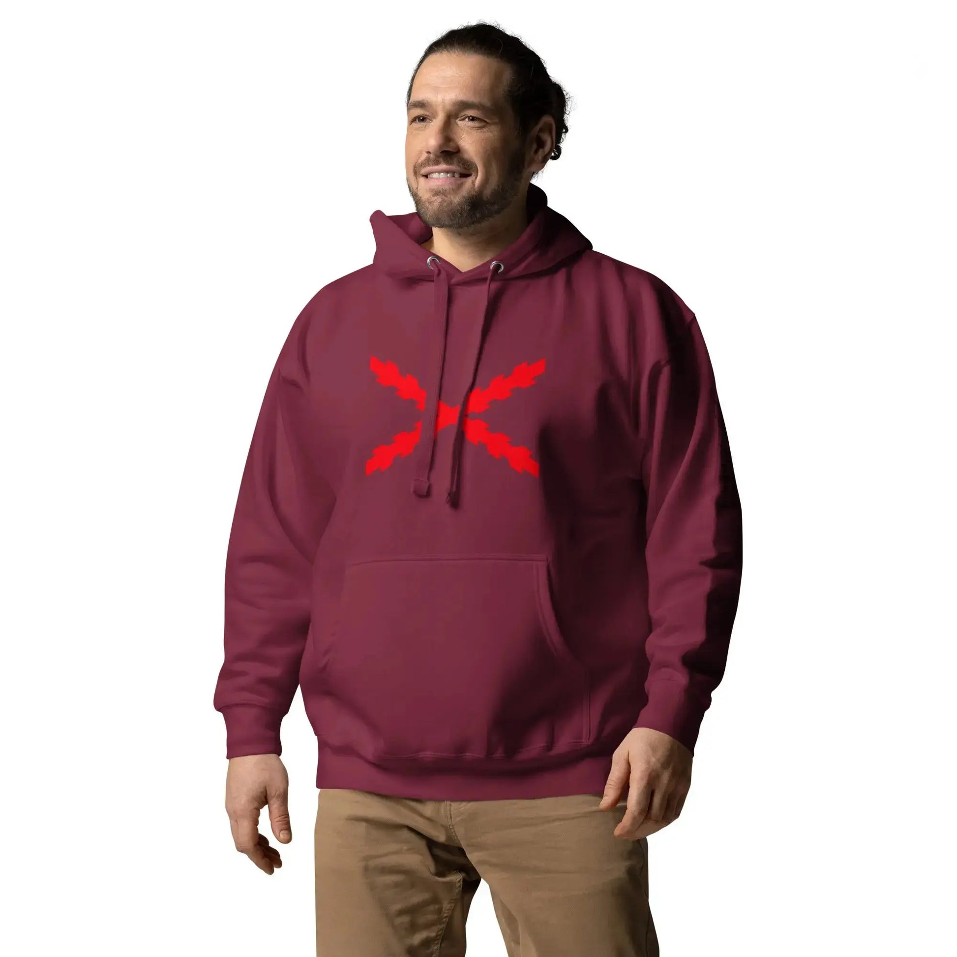 Comprar Sudadera unisex Tu Regere Imperio Fluctus Hispane Memento con capucha Bandera España La Flamenca de Borgoña Patricia Muñoz VOX