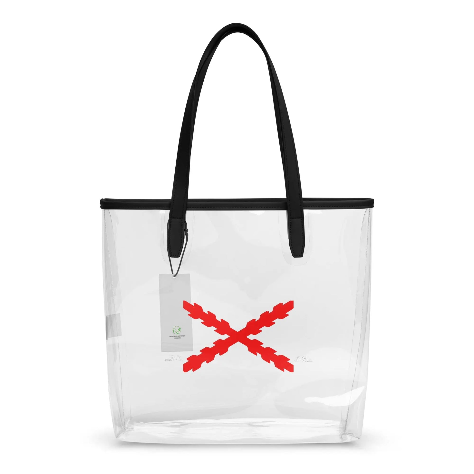 Comprar Tote bag transparente Cruz de Borgoña Bandera España La Flamenca de Borgoña Patricia Muñoz VOX