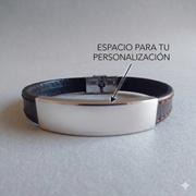 Pulsera piel PERSONALIZADA