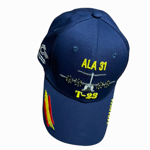 Gorra Azul Oscura Ala 31 Zaragoza T-23
