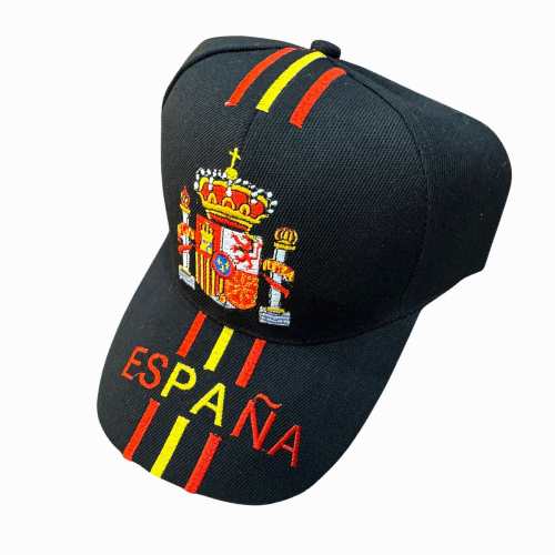 Gorra España con Escudo Bordado y Franjas