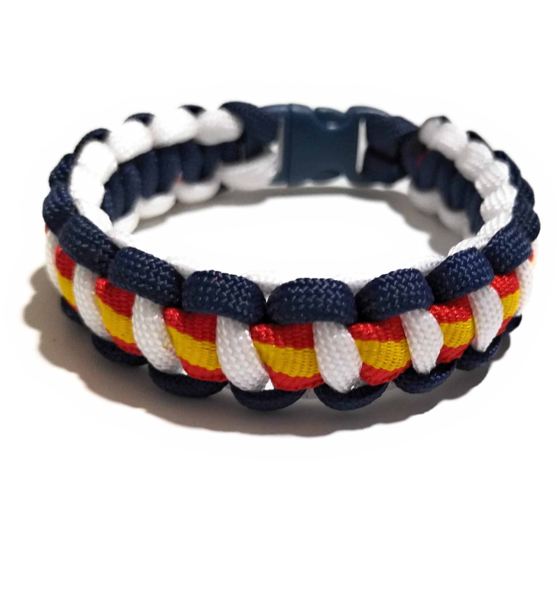 Spanish flag camouflage paracord bracelet