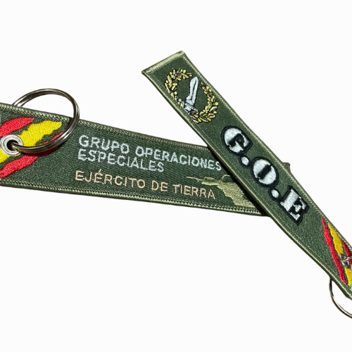 Llavero de Lona Bordada G.O.E. Grupo de Operaciones Especiales