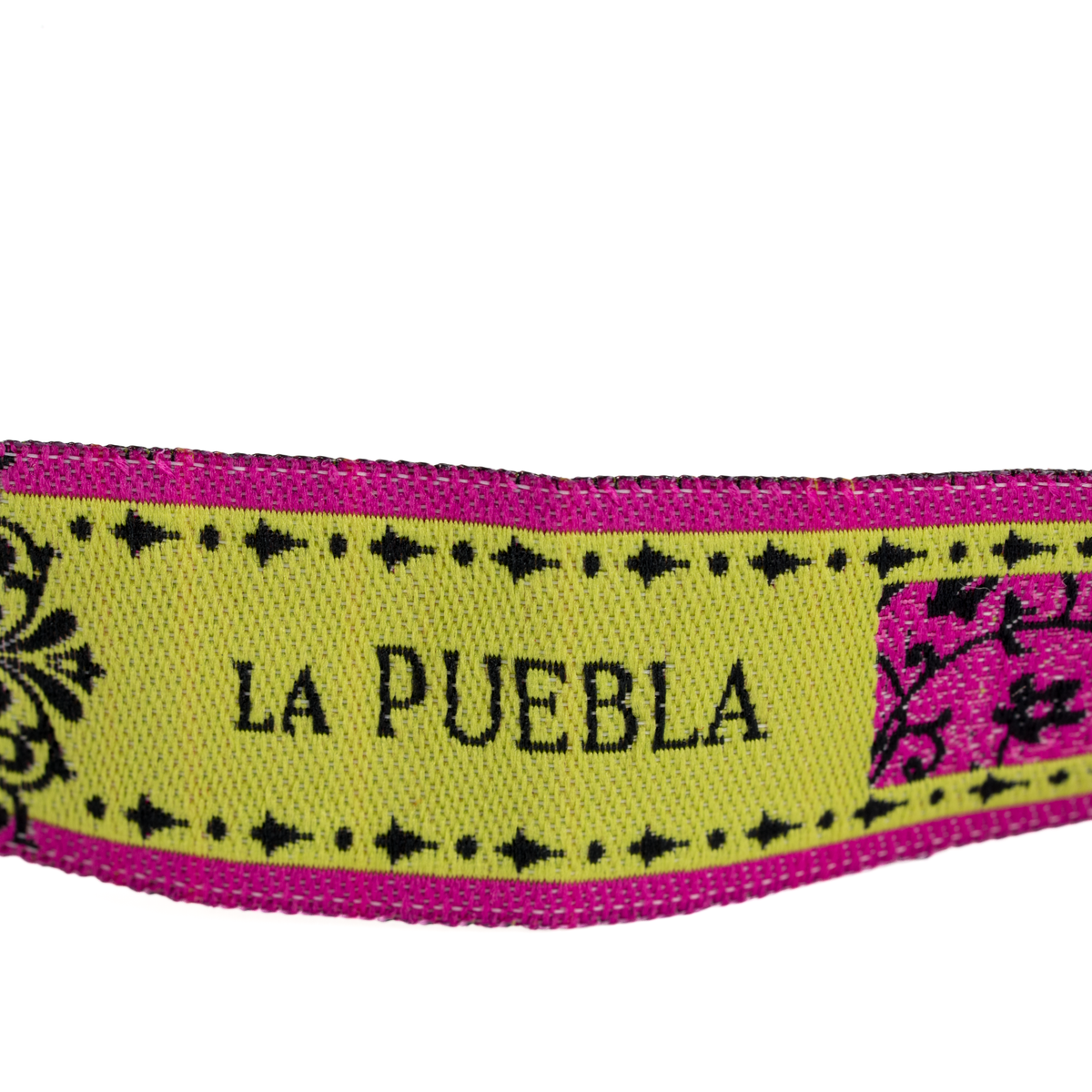 Pulsera de tela Morante de la Puebla · Rosa y verde