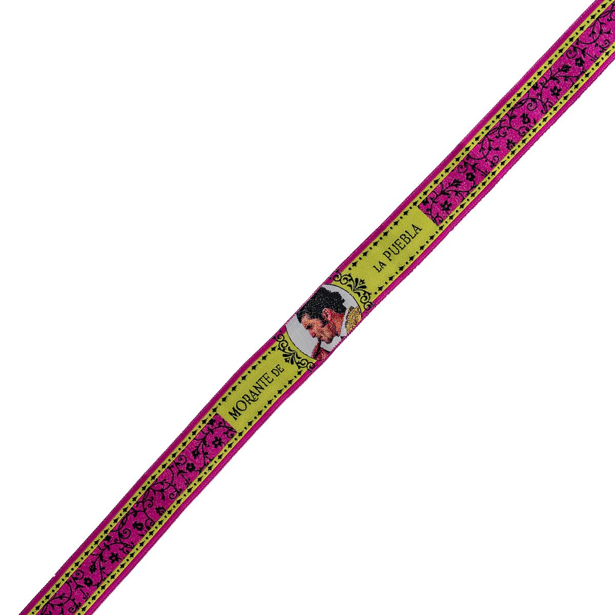 Pulsera de tela Morante de la Puebla · Rosa y verde