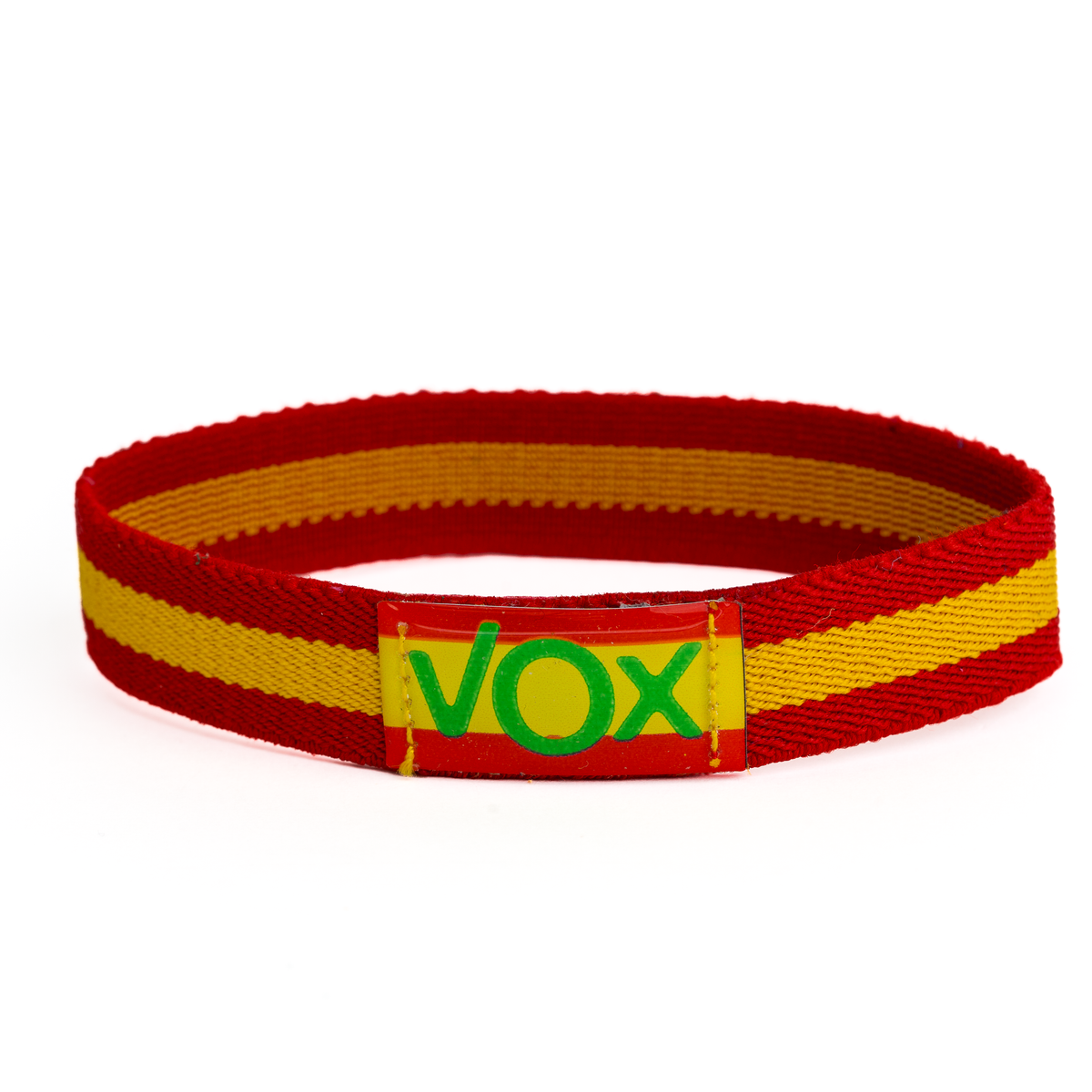 Blue elastic bull and Spanish flag bracelet