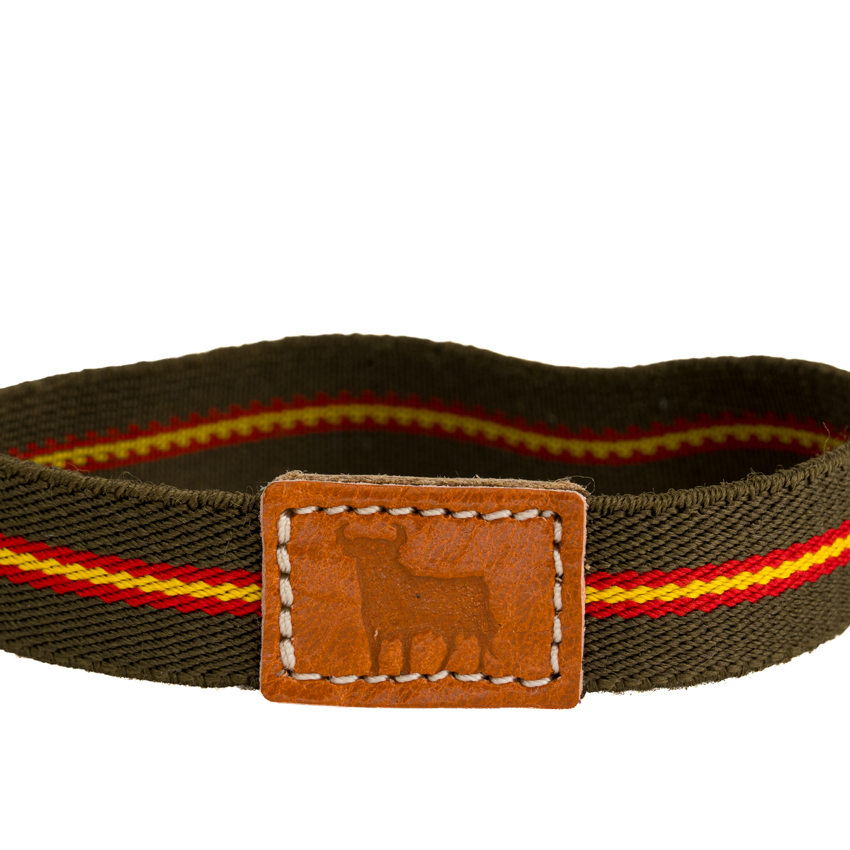 Pulsera elástica taurina verde bandera España y Toro