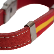 Armband aus spanischem Wildleder, rot