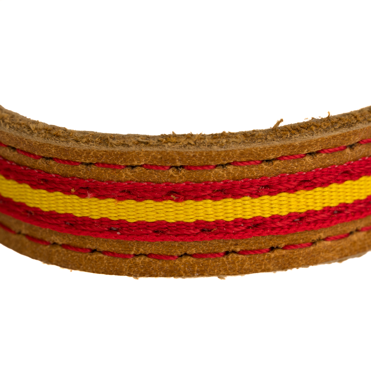 Pulsera piel Legión marrón bandera