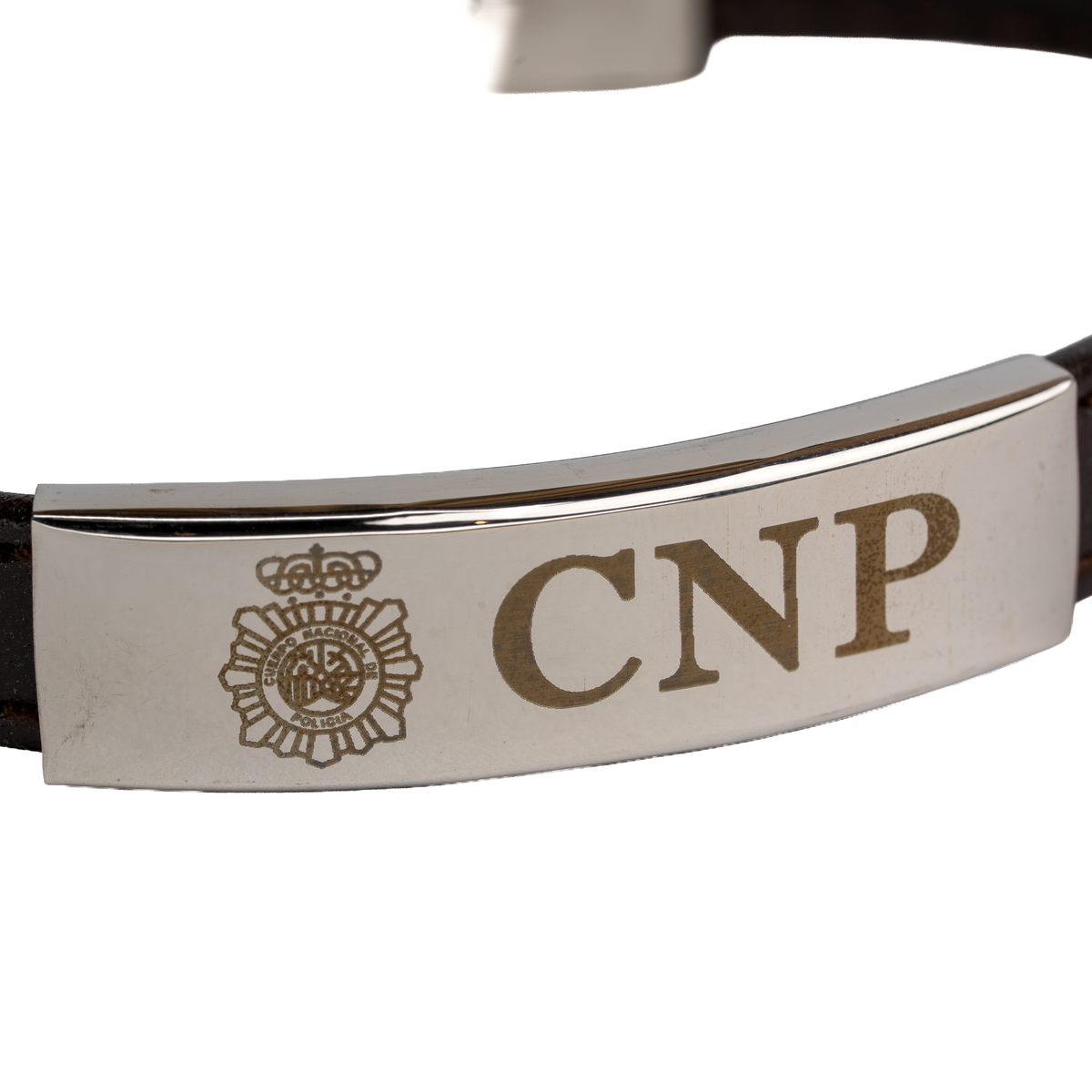 Pulsera piel Policía Nacional CNP