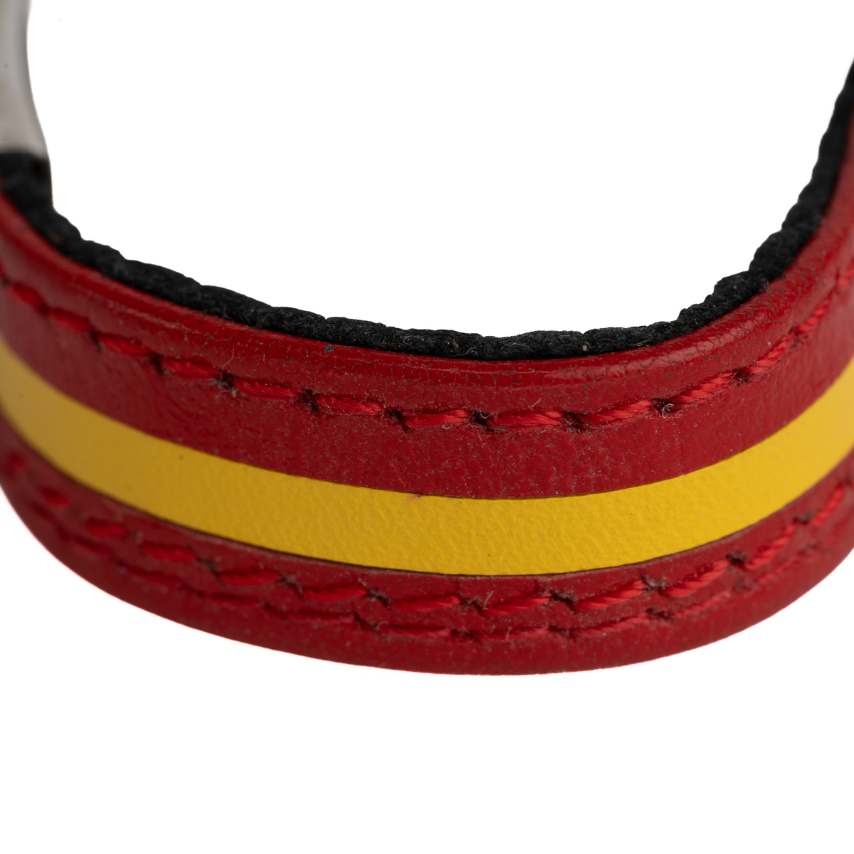 Camel suede bracelet with Spanish flag plate National Shield