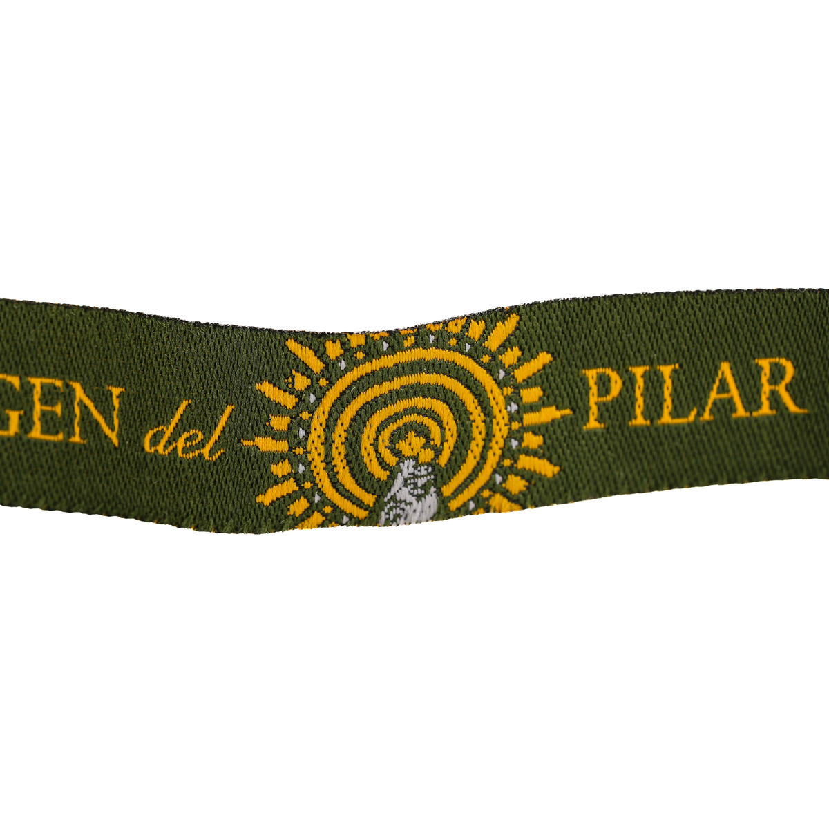 Stoffarmband mit der Jungfrau von Pilar und der spanischen Flagge