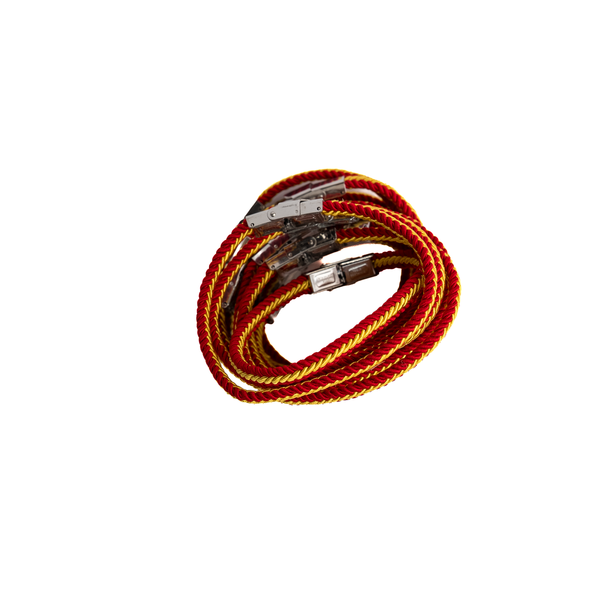 Pulsera trenzada Bandera España fina cierre metálico