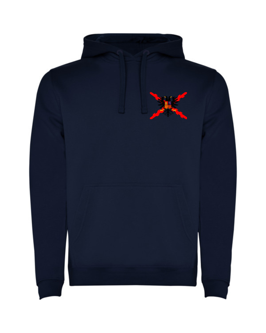 Sudadera con capucha unisex Águila bicéfala bordada