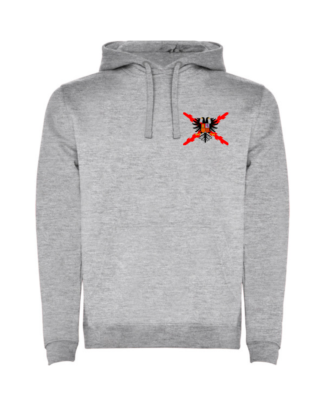 Sudadera con capucha unisex Águila bicéfala bordada